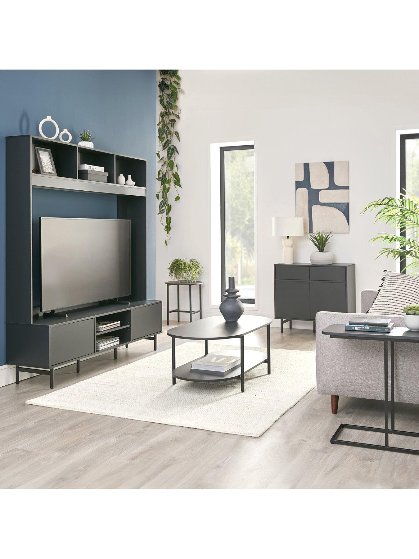Image 7 of 7 of The Very Collection Hava Tv Unit Black - fits up To 65 inch TV&nbsp;- FSC&reg; Certified
