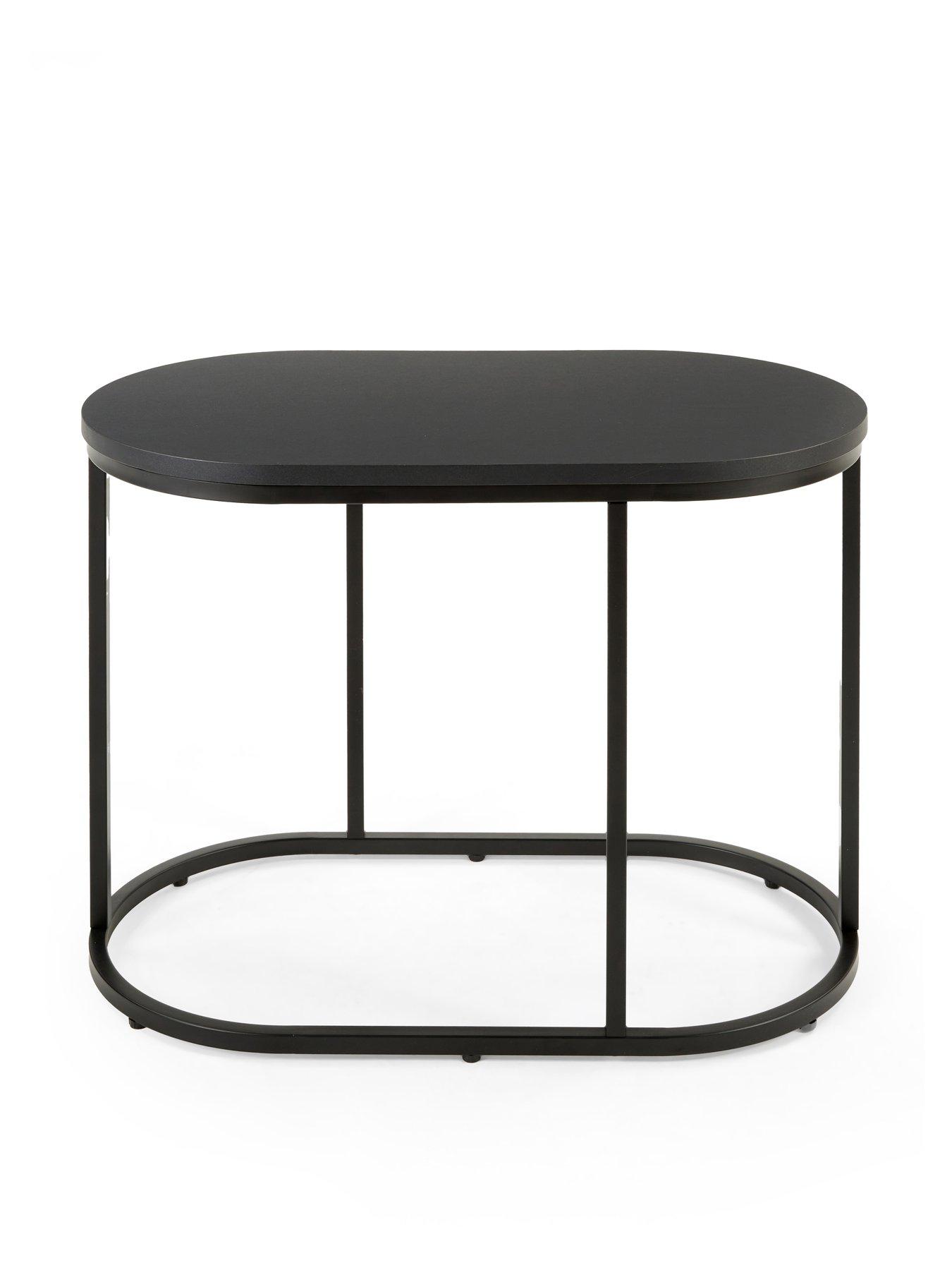  image of very-home-hava-sofa-side-table-nest-black-fscreg-certified
