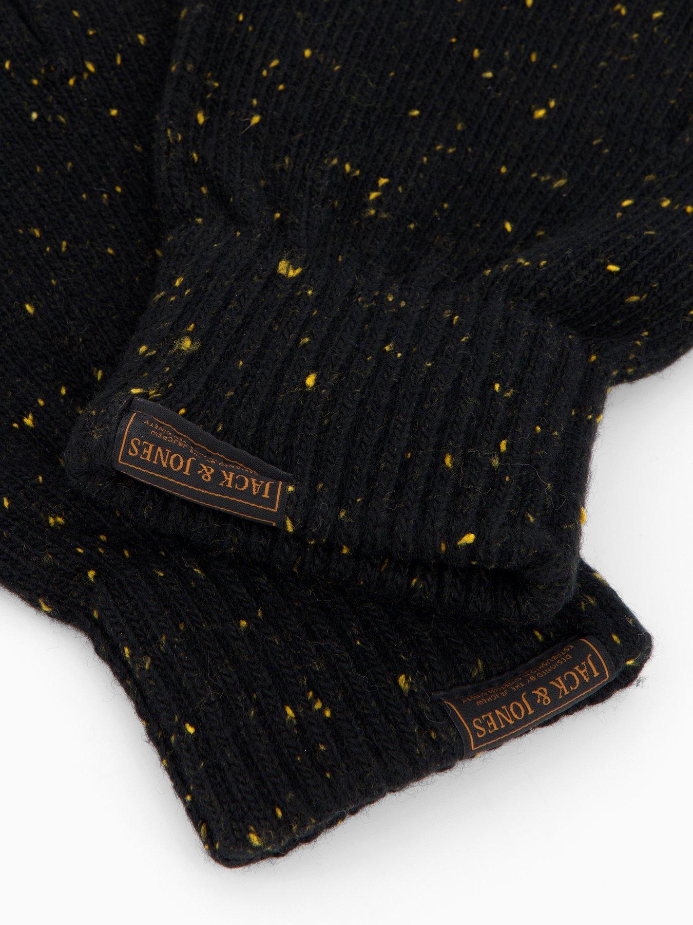 Image 3 of 4 of Jack & Jones Cliff Nap Knitted Gloves - Dark Brown