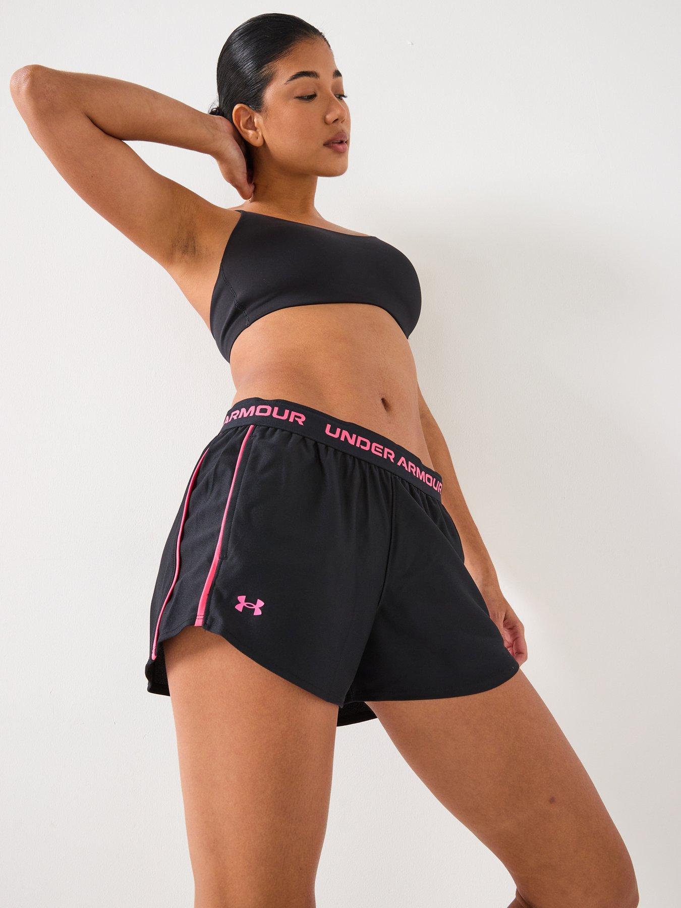 UNDER ARMOUR Womens Training Tech Play Up Shorts - Black