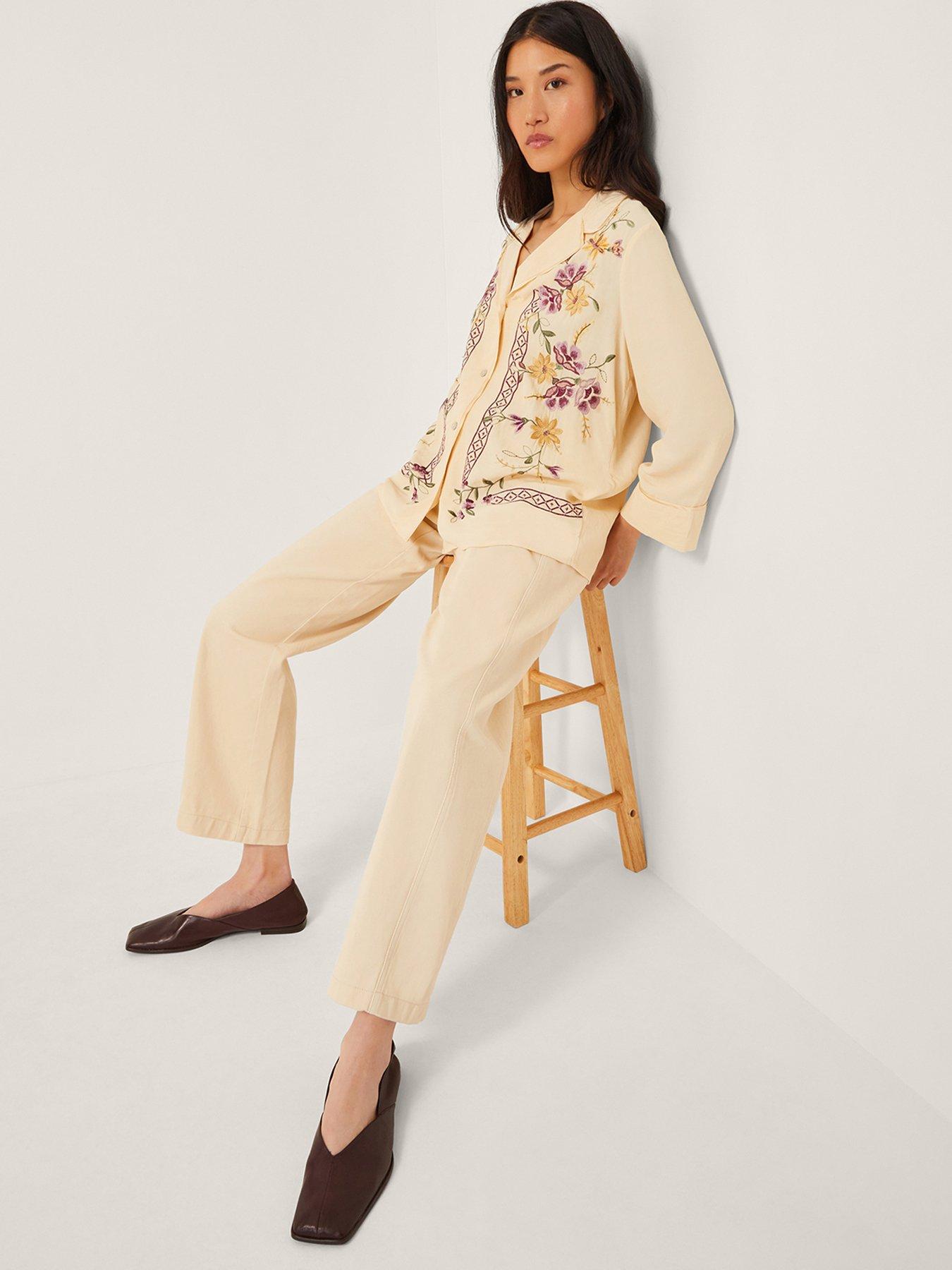 Image 4 of 4 of Monsoon Elodie Embroidered Shirt - Ivory