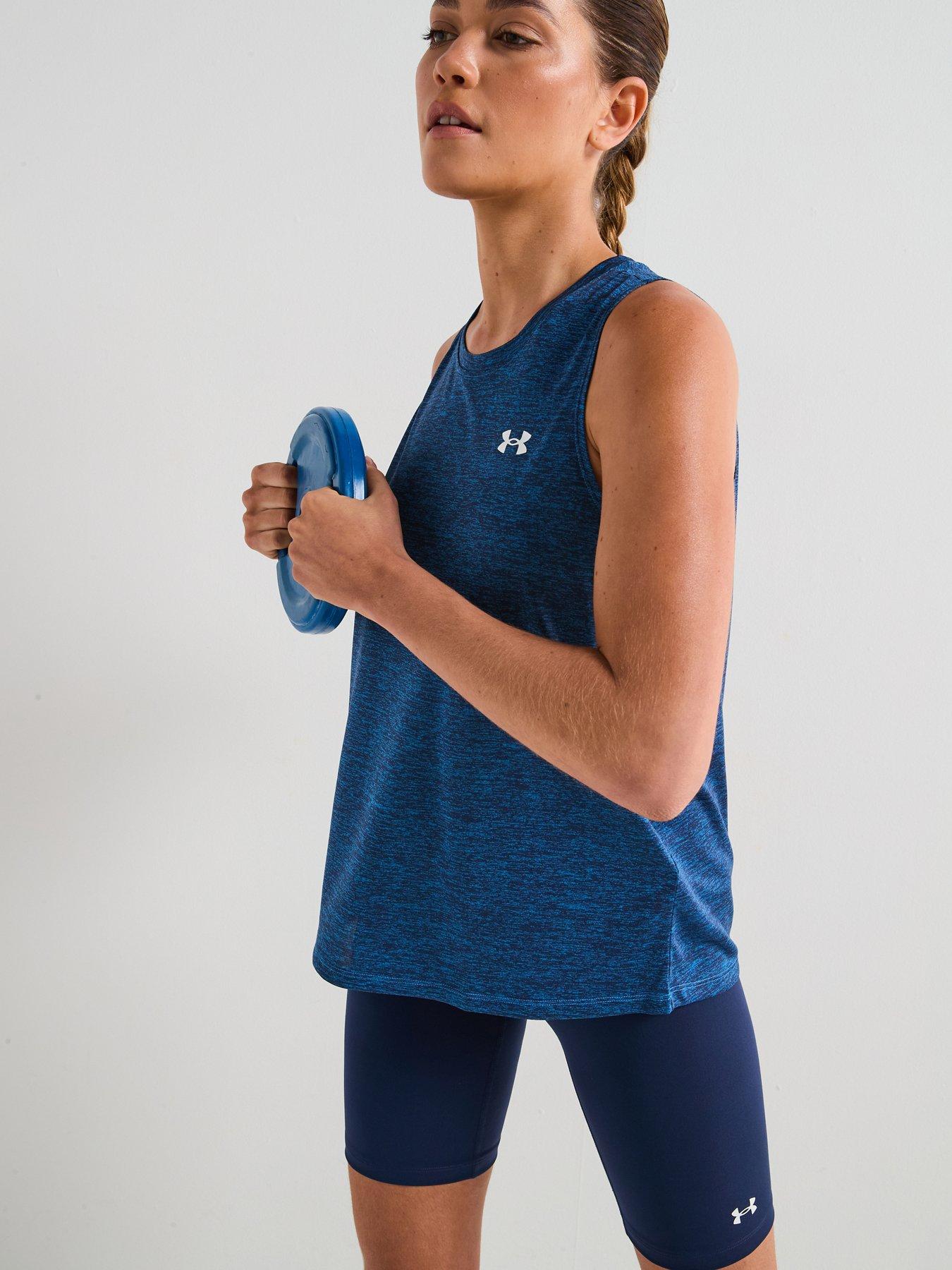 UNDER ARMOUR Womens Training Motion Bike Shorts - Navy