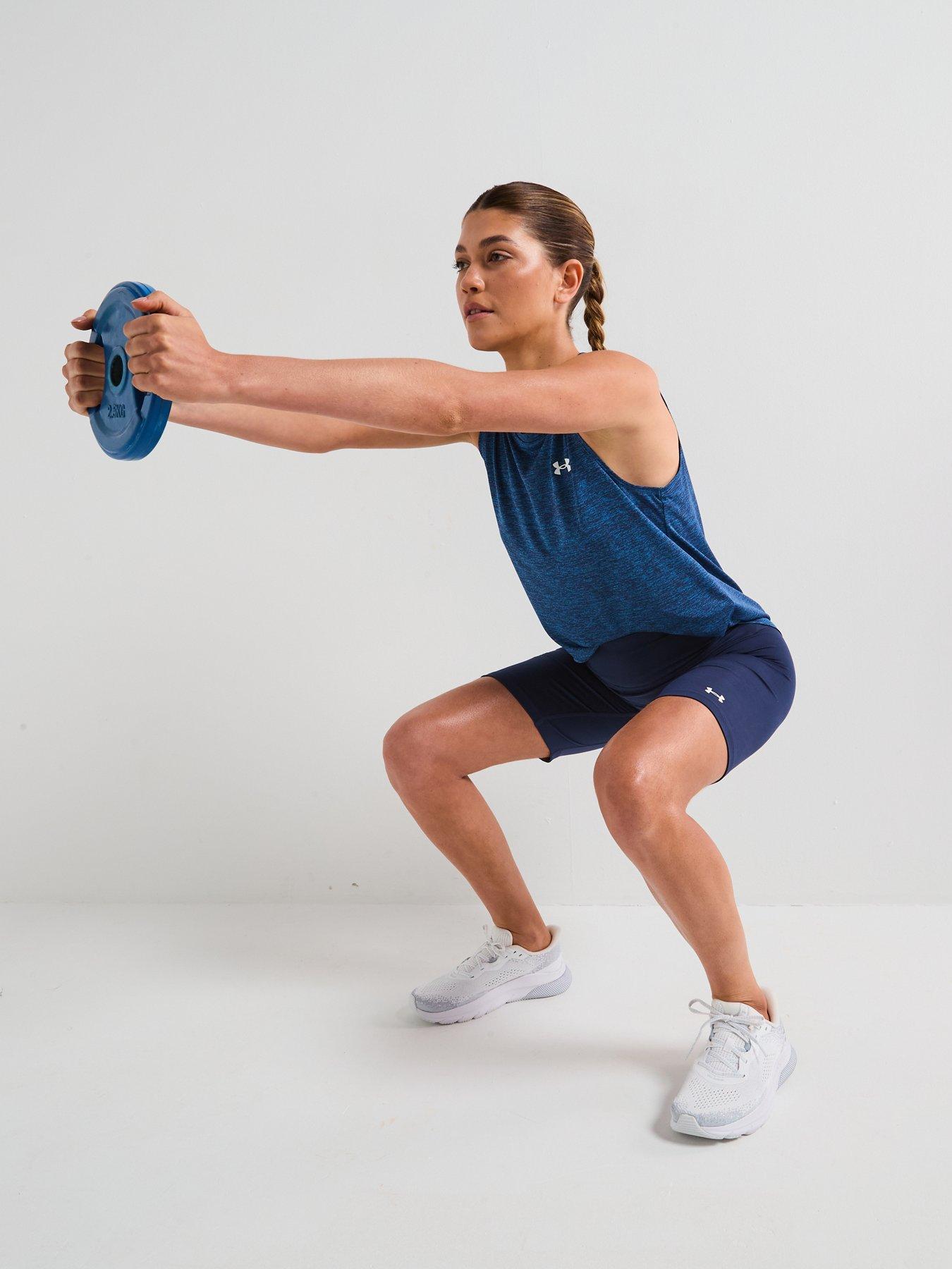Image 3 of 6 of UNDER ARMOUR Womens Training Motion Bike Shorts - Navy