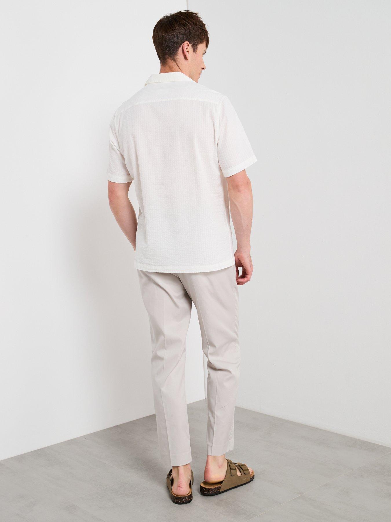 Image 4 of 6 of Mango Muzza Short Sleeve Shirt - Cream