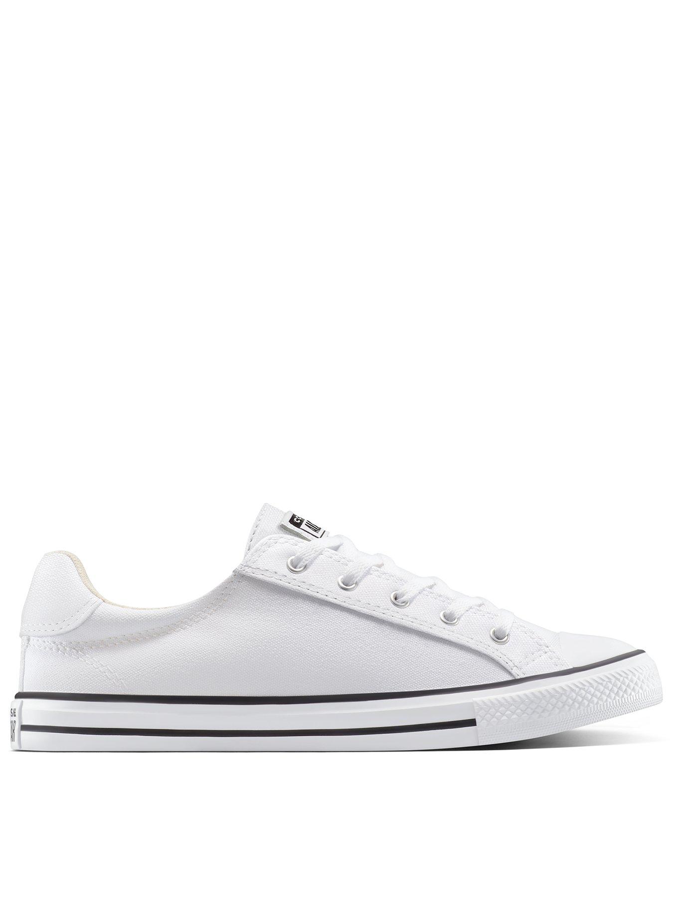 undefined Womens Chuck Taylor All Star Dainty Lucky Low Top - White