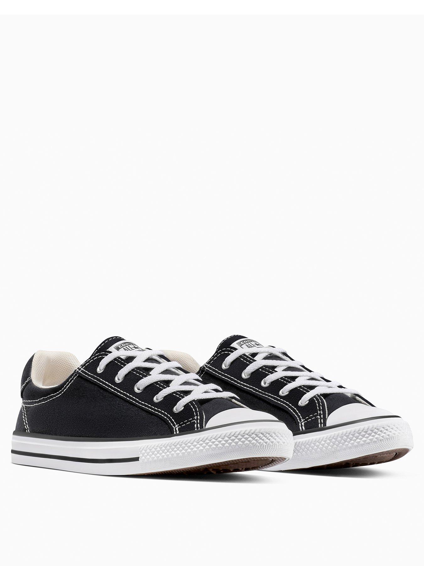  image of converse-womens-chuck-taylor-all-star-dainty-lucky-low-tops-black