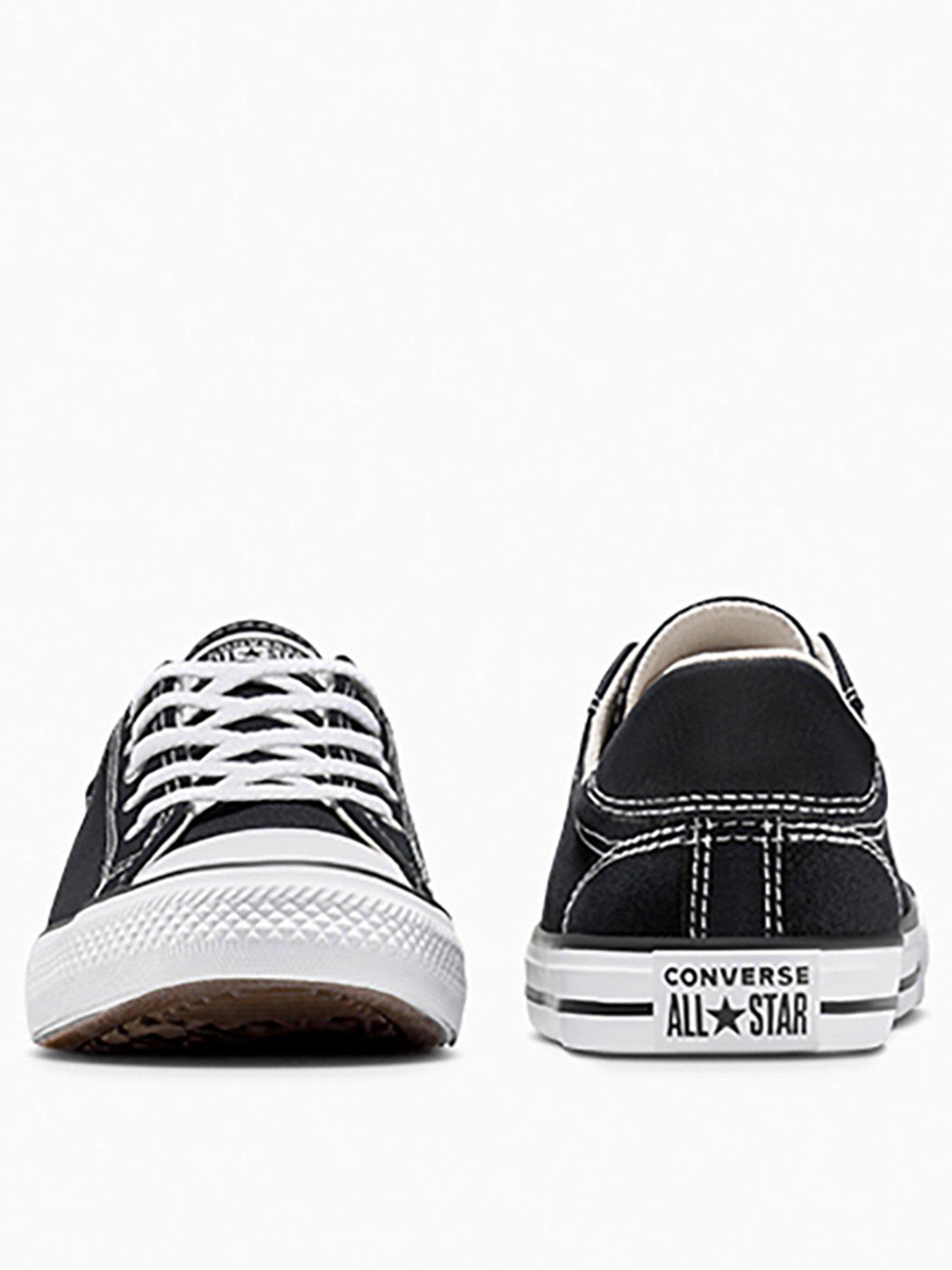  image of converse-womens-chuck-taylor-all-star-dainty-lucky-low-tops-black
