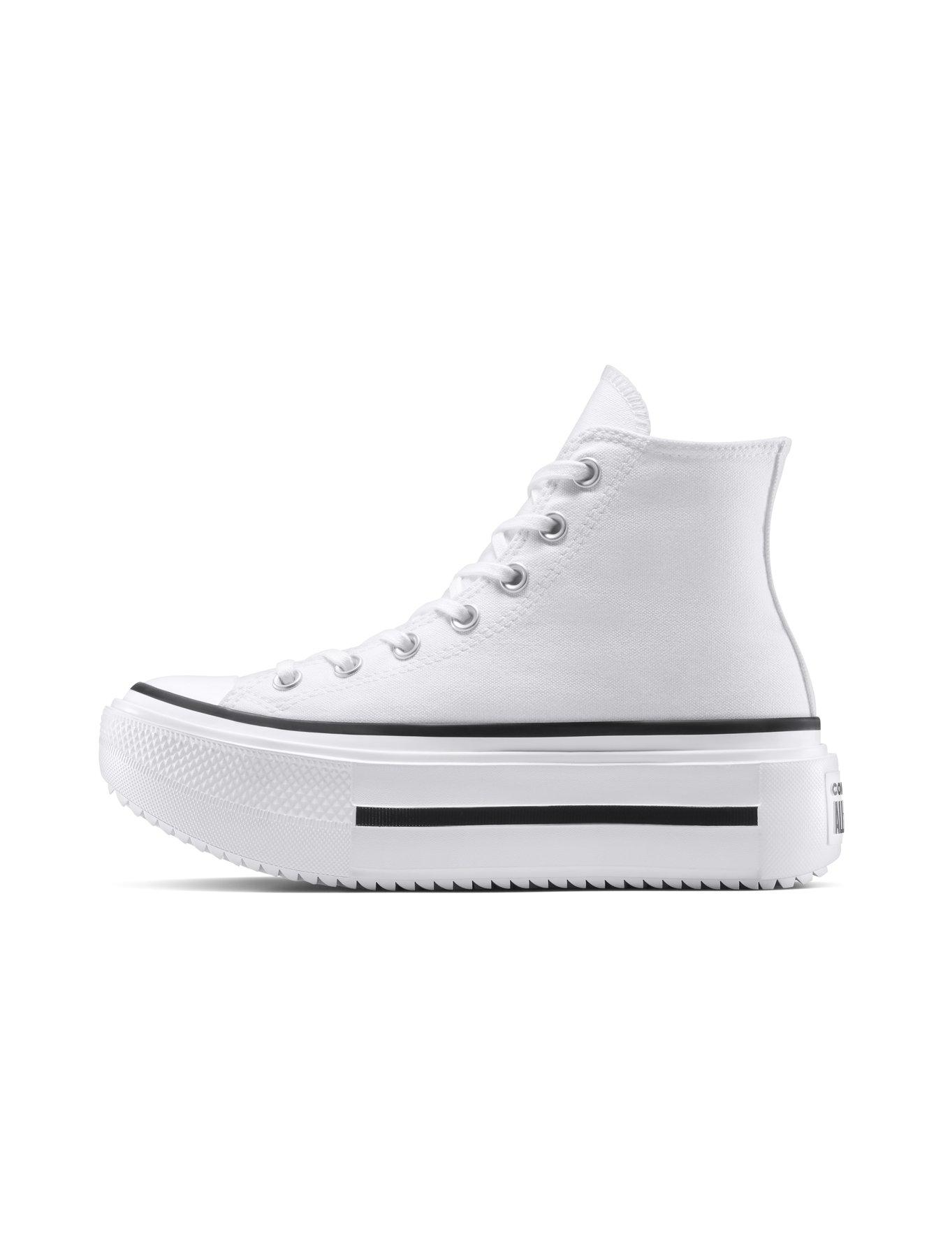 Image 7 of 7 of Converse Womens Chuck Taylor All Star Lift Double Stack High Top - White