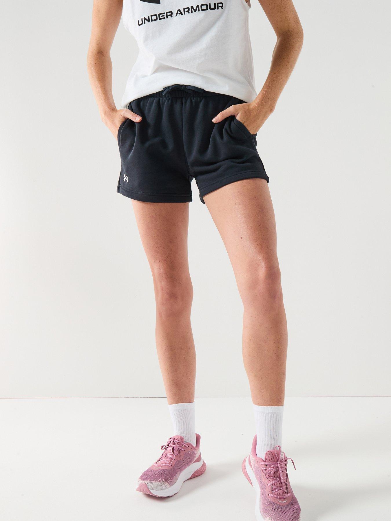 Image 1 of 5 of UNDER ARMOUR Womens Training Rival Fleece Shorts - Black