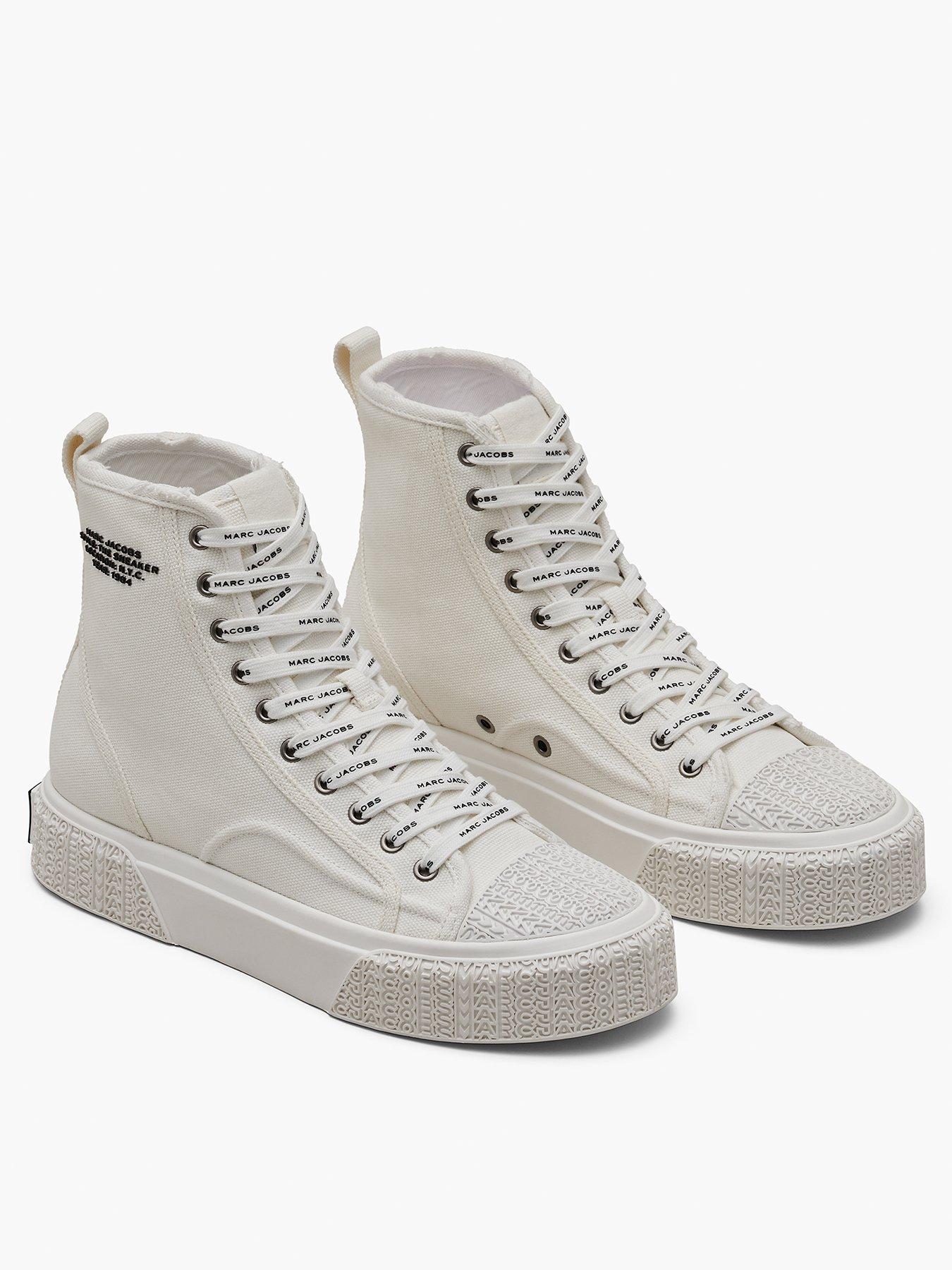 Image 1 of 4 of MARC JACOBS The High Top Sneaker - White