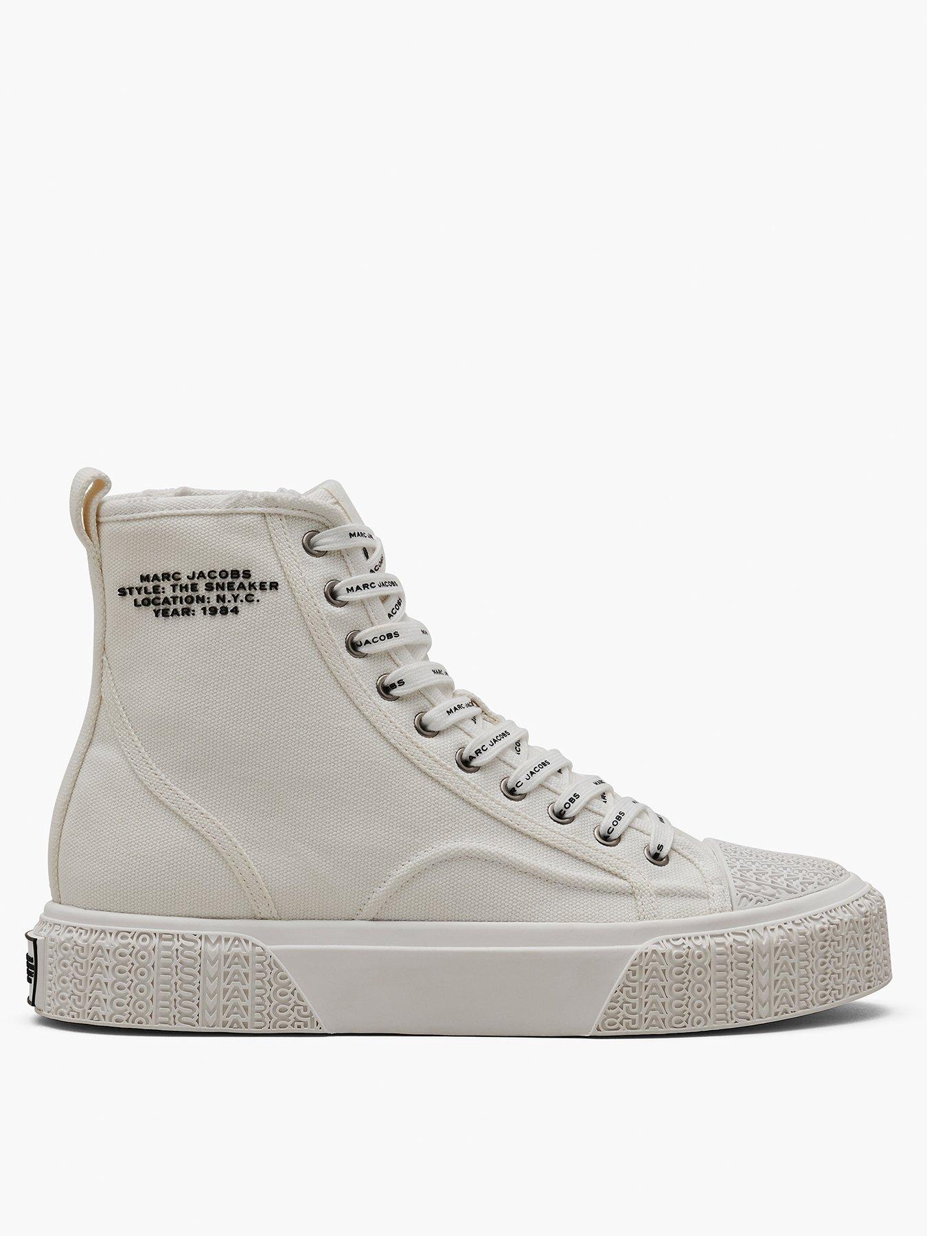 Image 2 of 4 of MARC JACOBS The High Top Sneaker - White