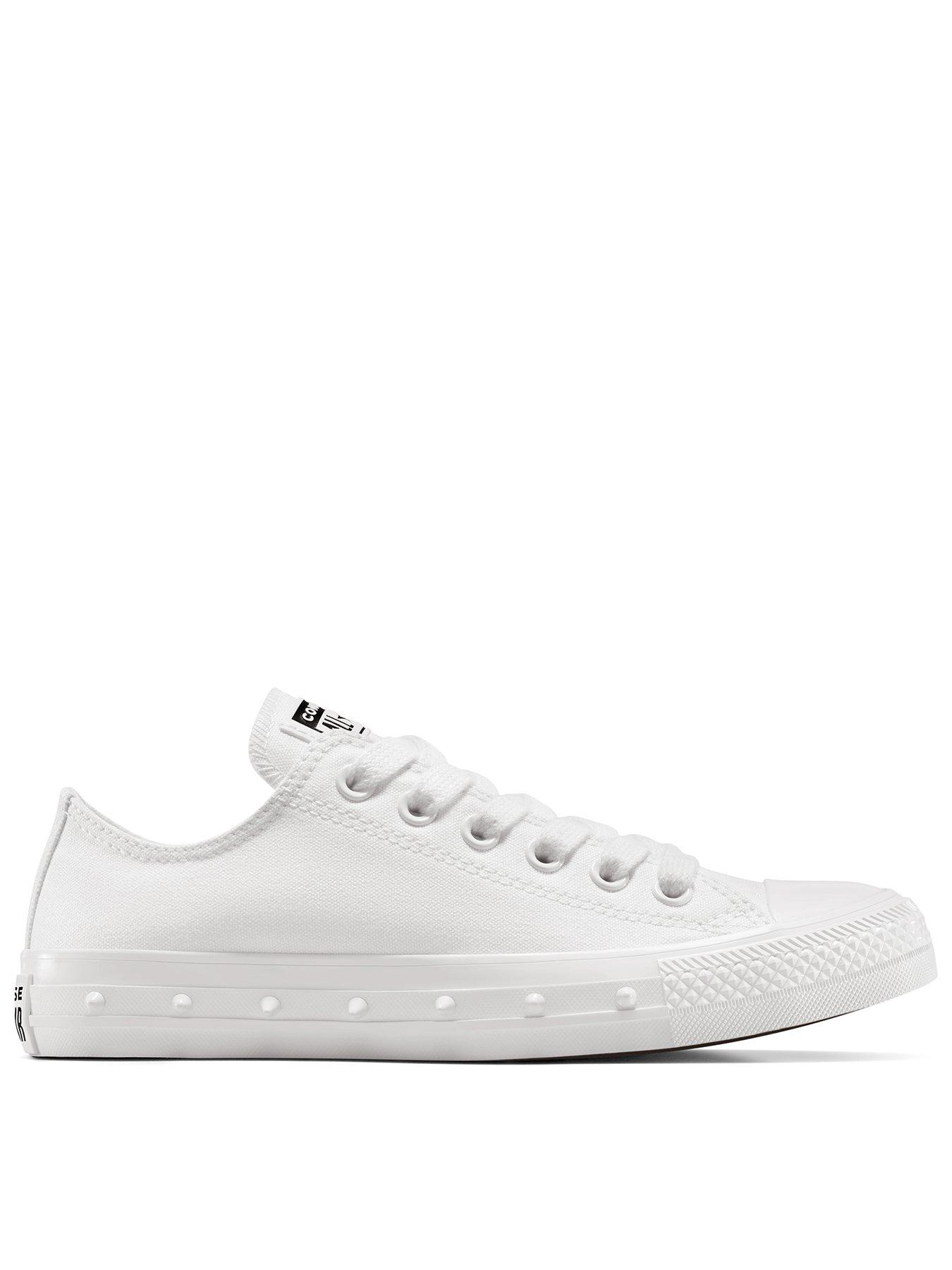 Image 1 of 7 of Converse Womens Chuck Taylor All Star Ox Spikes - White