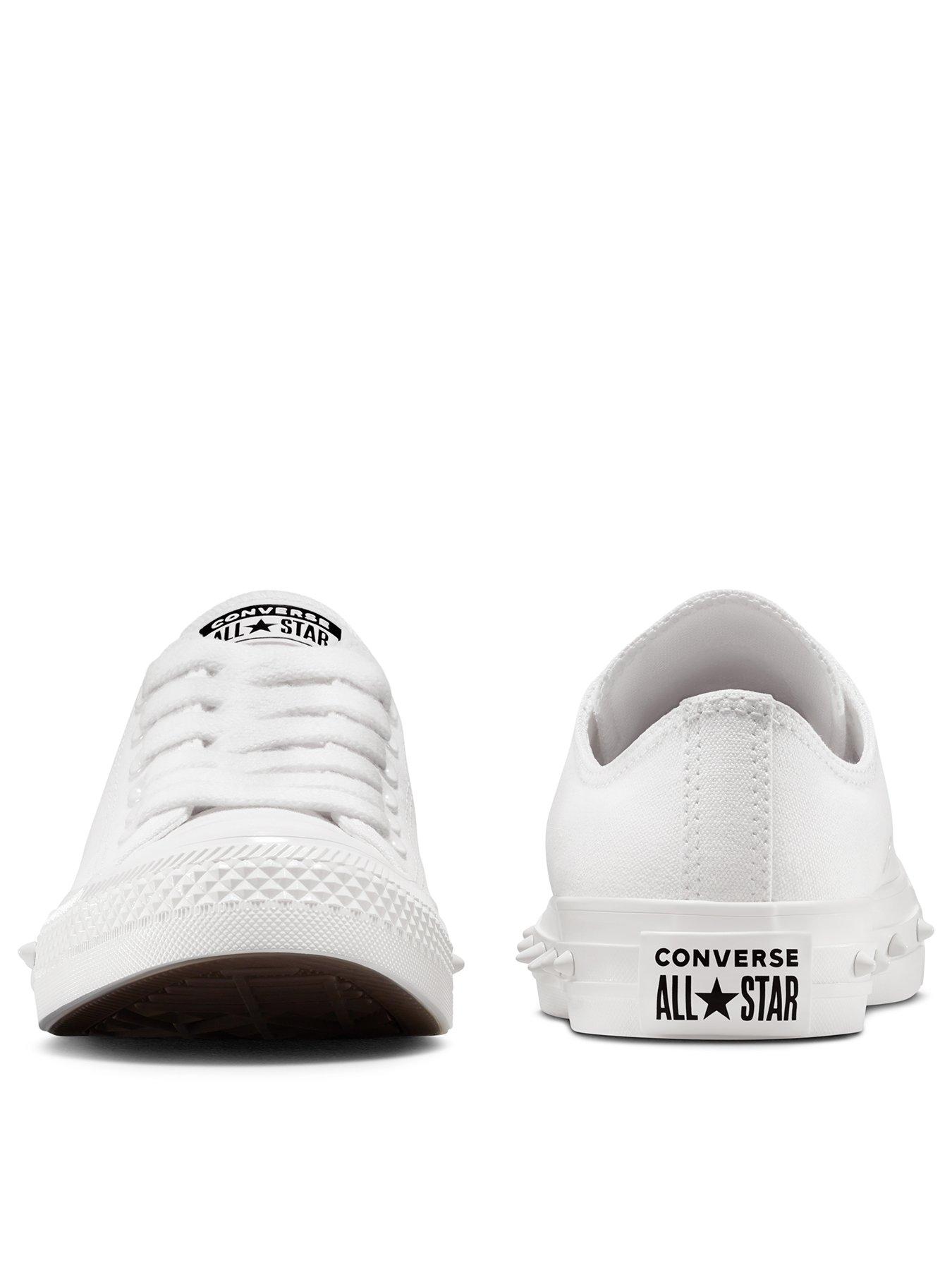 Image 3 of 7 of Converse Womens Chuck Taylor All Star Ox Spikes - White