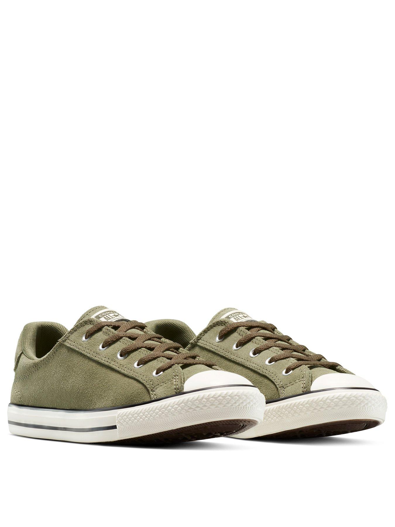 Image 2 of 7 of Converse Womens Chuck Taylor All Star Dainty Lucky Suede Low Top - Green
