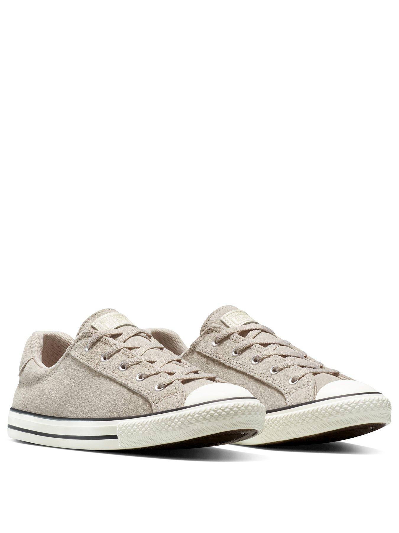 Image 2 of 7 of Converse Womens Chuck Taylor All Star Dainty Lucky Suede Low Top - Beige