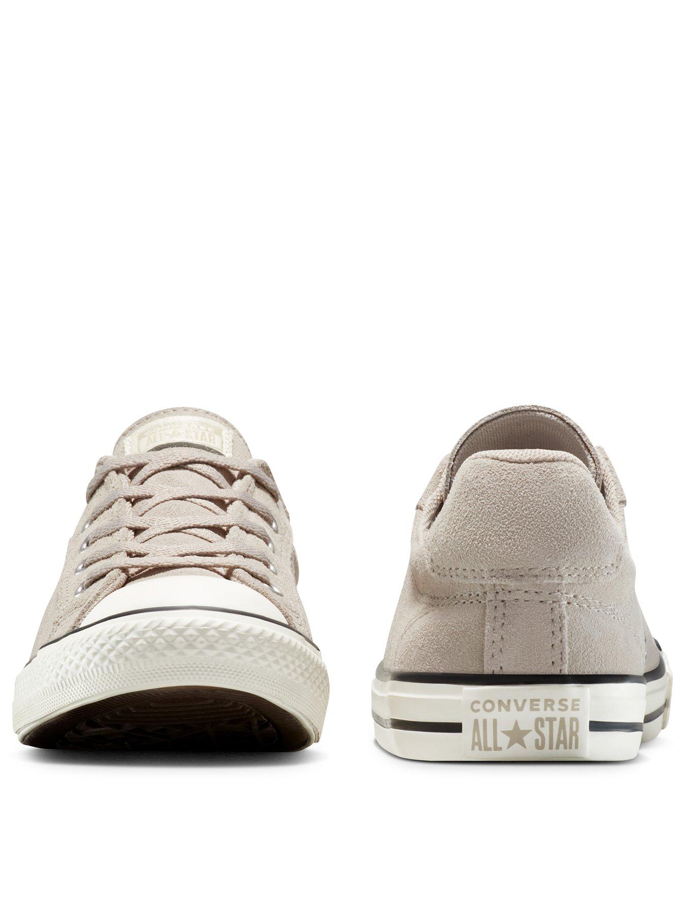 Image 3 of 7 of Converse Womens Chuck Taylor All Star Dainty Lucky Suede Low Top - Beige