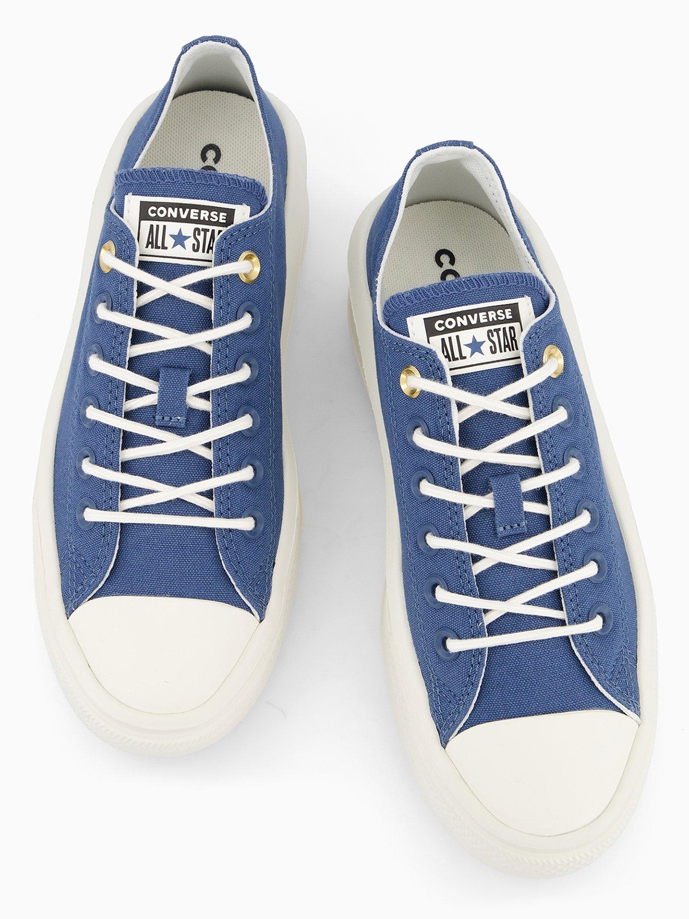 Image 3 of 7 of Converse Womens Chuck Taylor All Star Move Platform Low Top - Blue