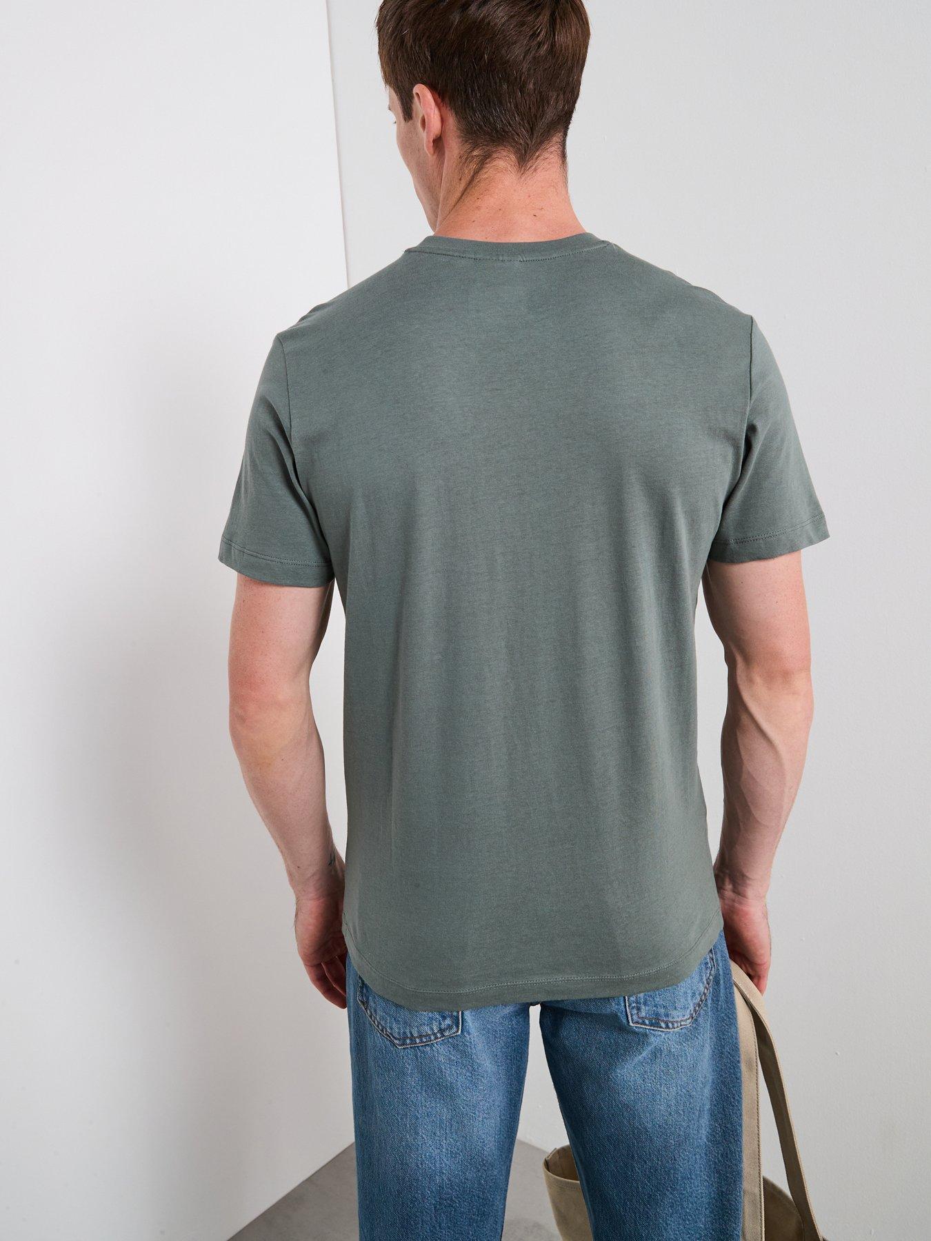 Image 2 of 6 of Mango Cherlo Cotton Crew Neck Short Sleeve T-Shirt - Khaki
