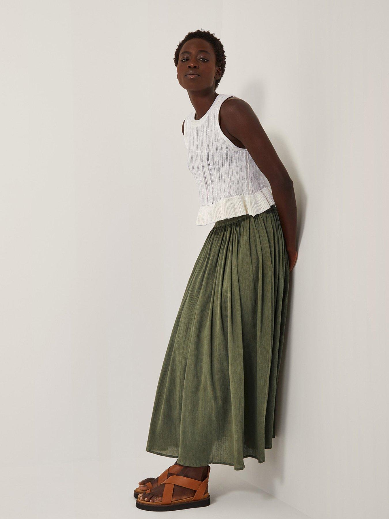 Image 3 of 4 of Monsoon Bethany Skirt - Khaki