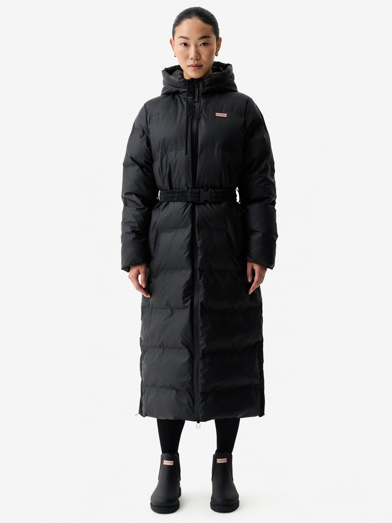 Image 3 of 4 of Hunter Hutchison Sonic Welded Pu Long Padded Jacket - Black