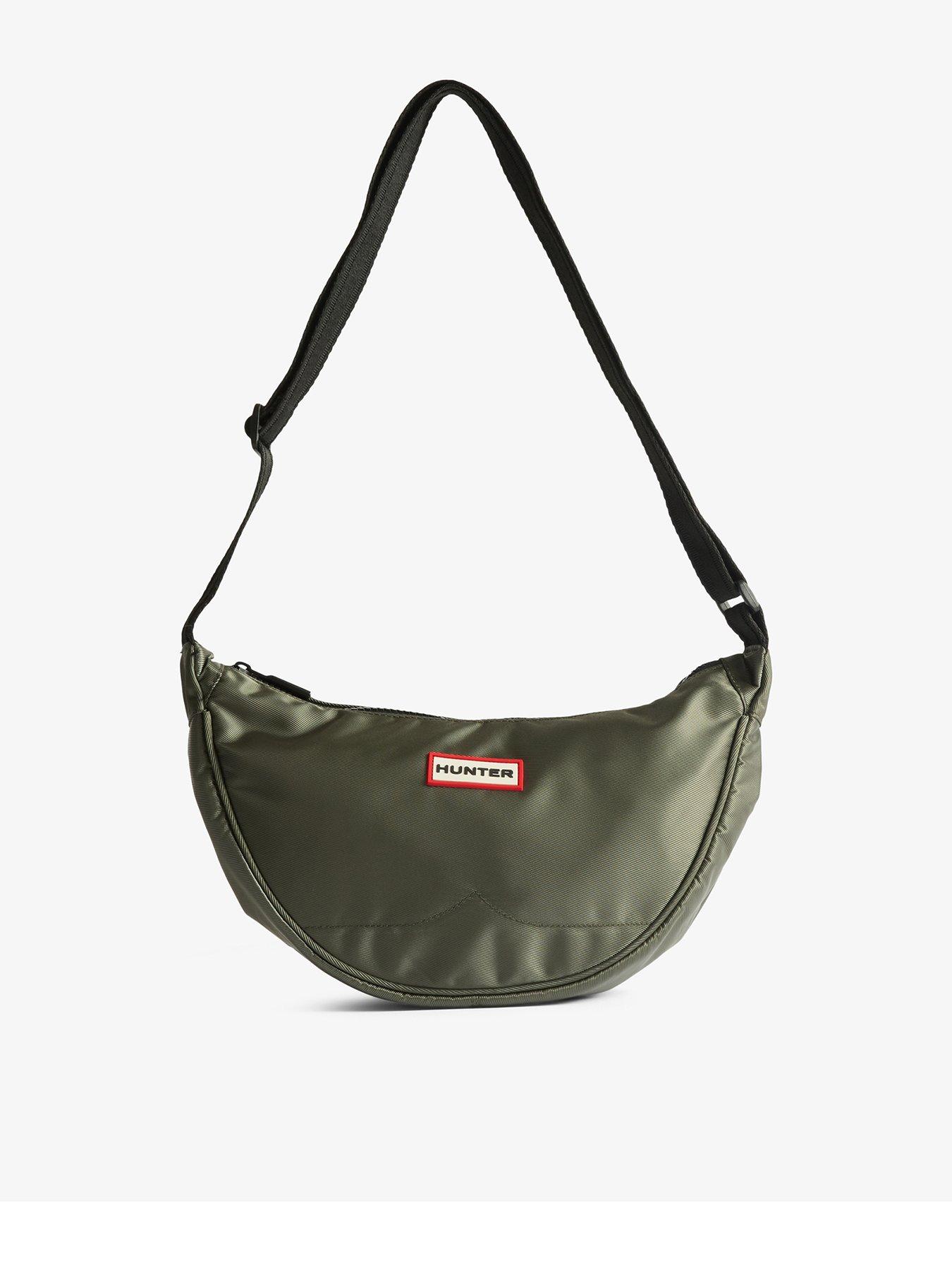  image of hunter-claymorie-nylon-sling-bag-green