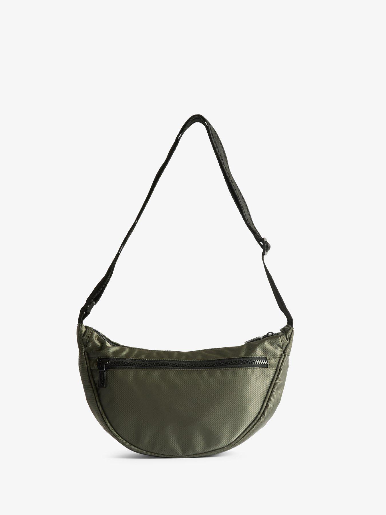 stillFront image of hunter-claymorie-nylon-sling-bag-green