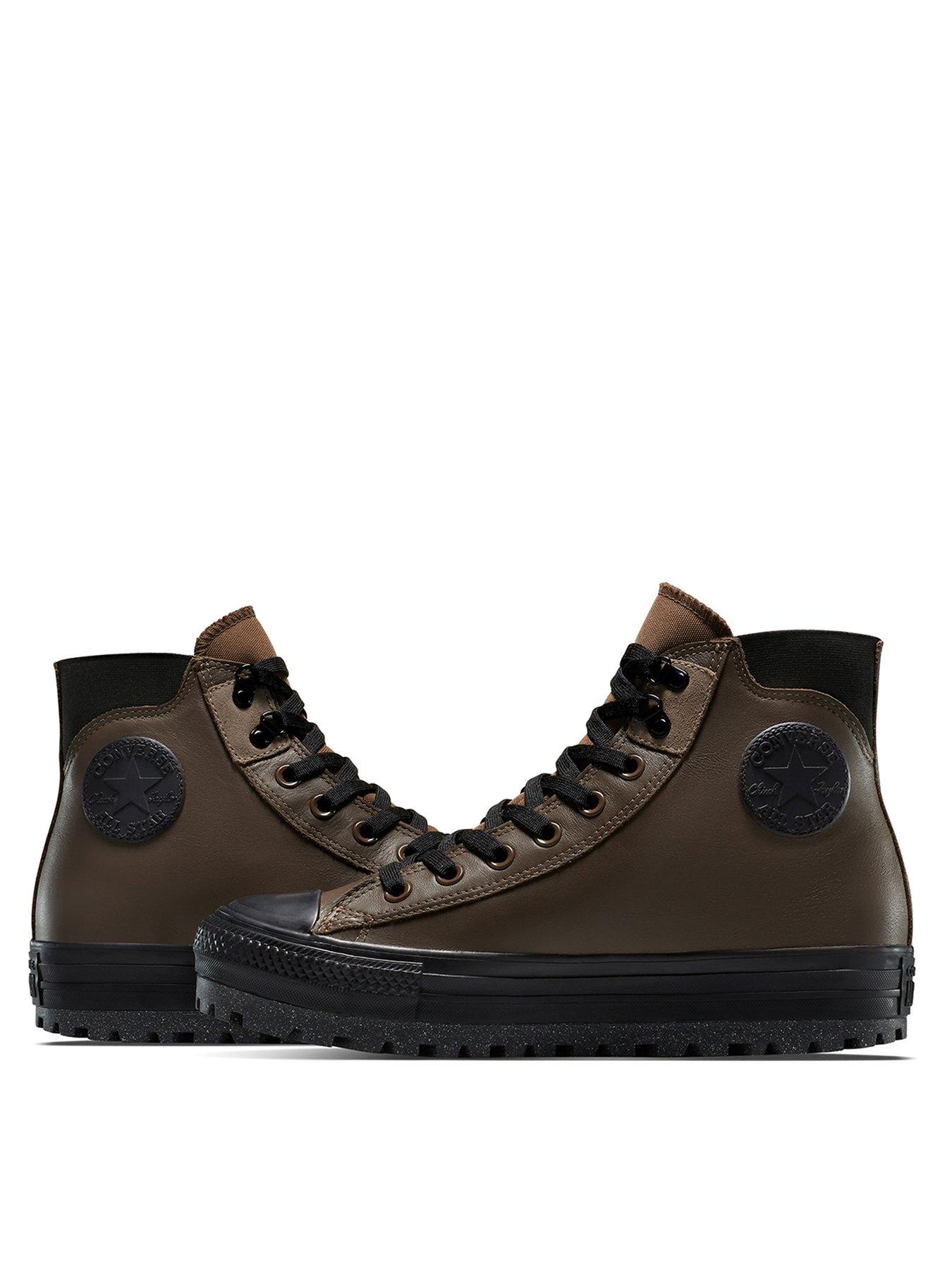  image of converse-mens-chuck-taylor-all-star-city-trek-waterproof-leather-high-top-brown