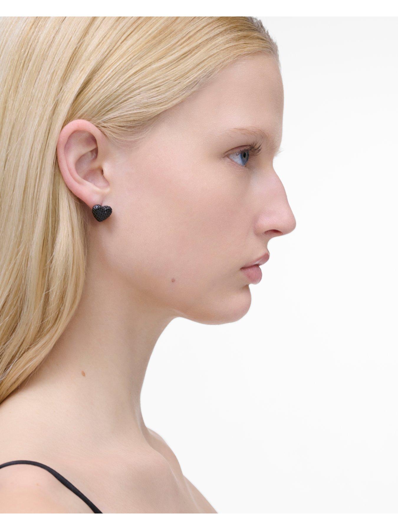 Image 2 of 4 of MARC JACOBS Balloon Heart Pave Earrings