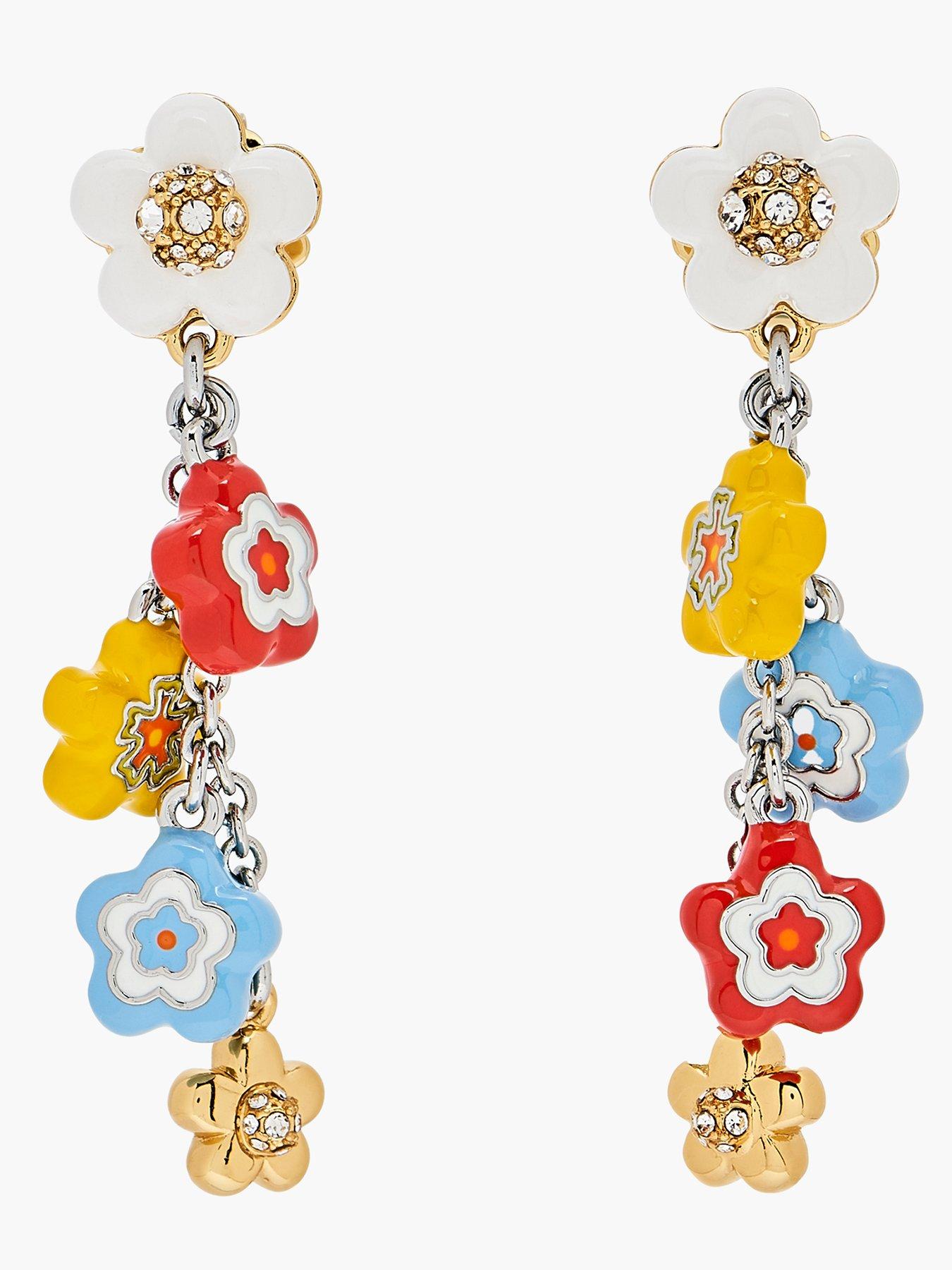 Image 1 of 4 of MARC JACOBS Wild Daisy Statement Earring - Silver
