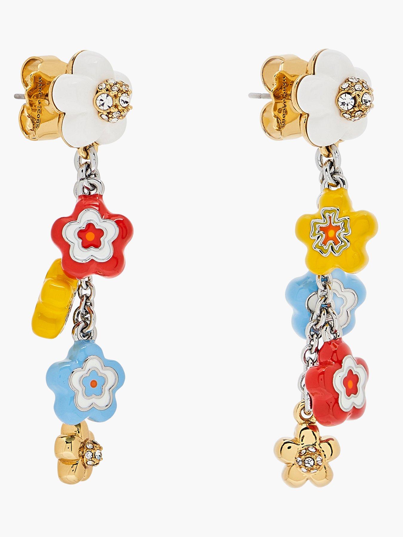 Image 3 of 4 of MARC JACOBS Wild Daisy Statement Earring - Silver