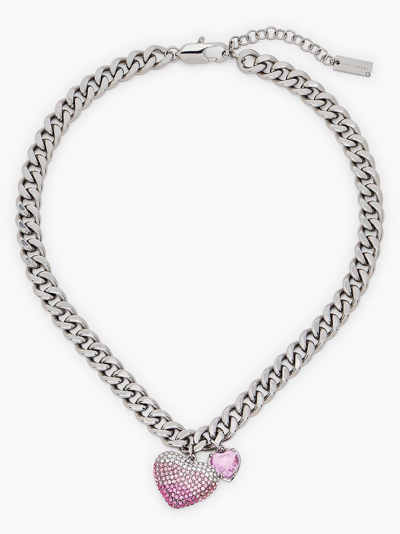 undefined Heart Balloon Pave Necklace