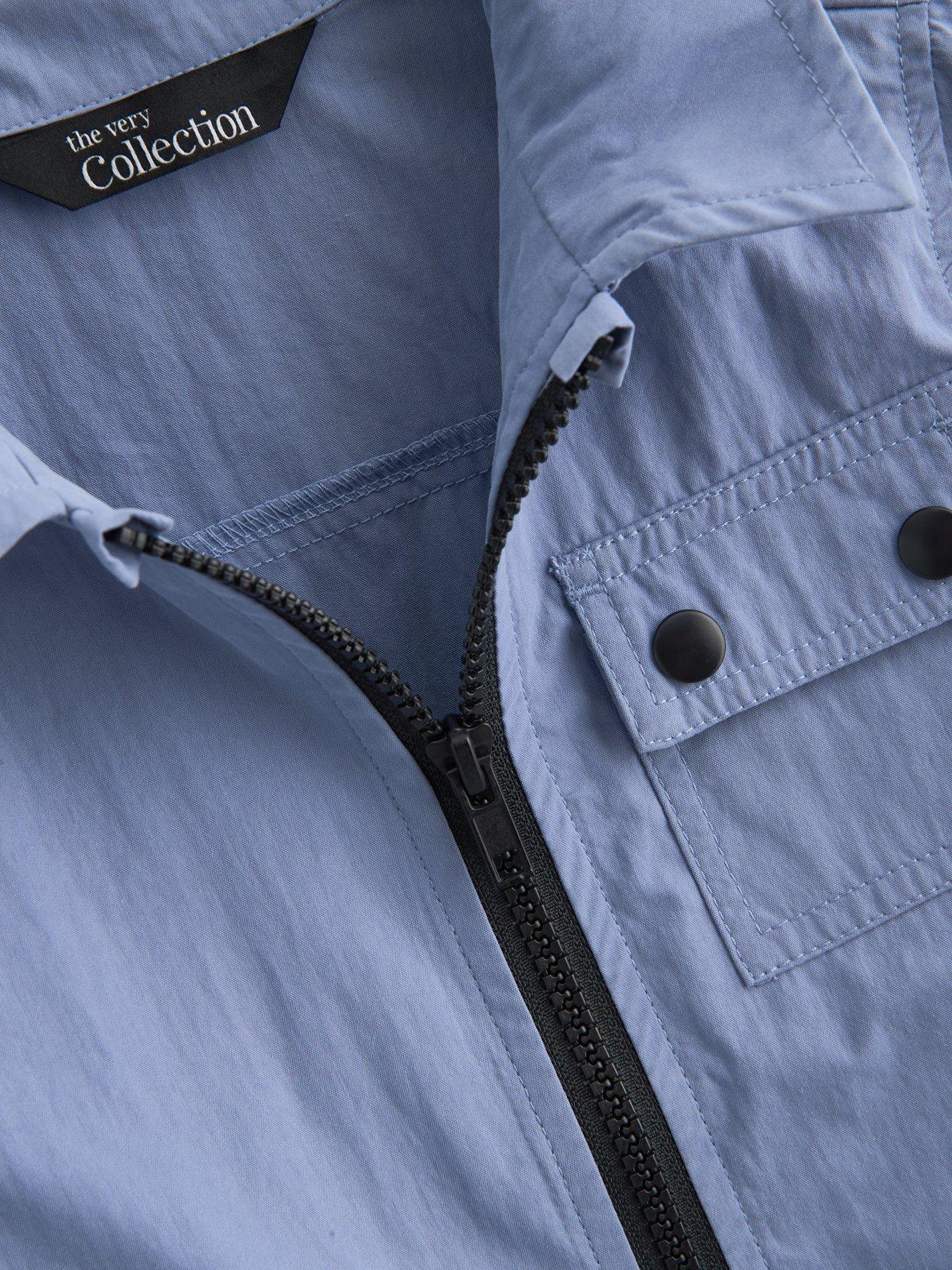 Image 3 of 5 of The Very Collection Boys Smart Zip Up Pocket Detail Top And Trousers Set - Blue