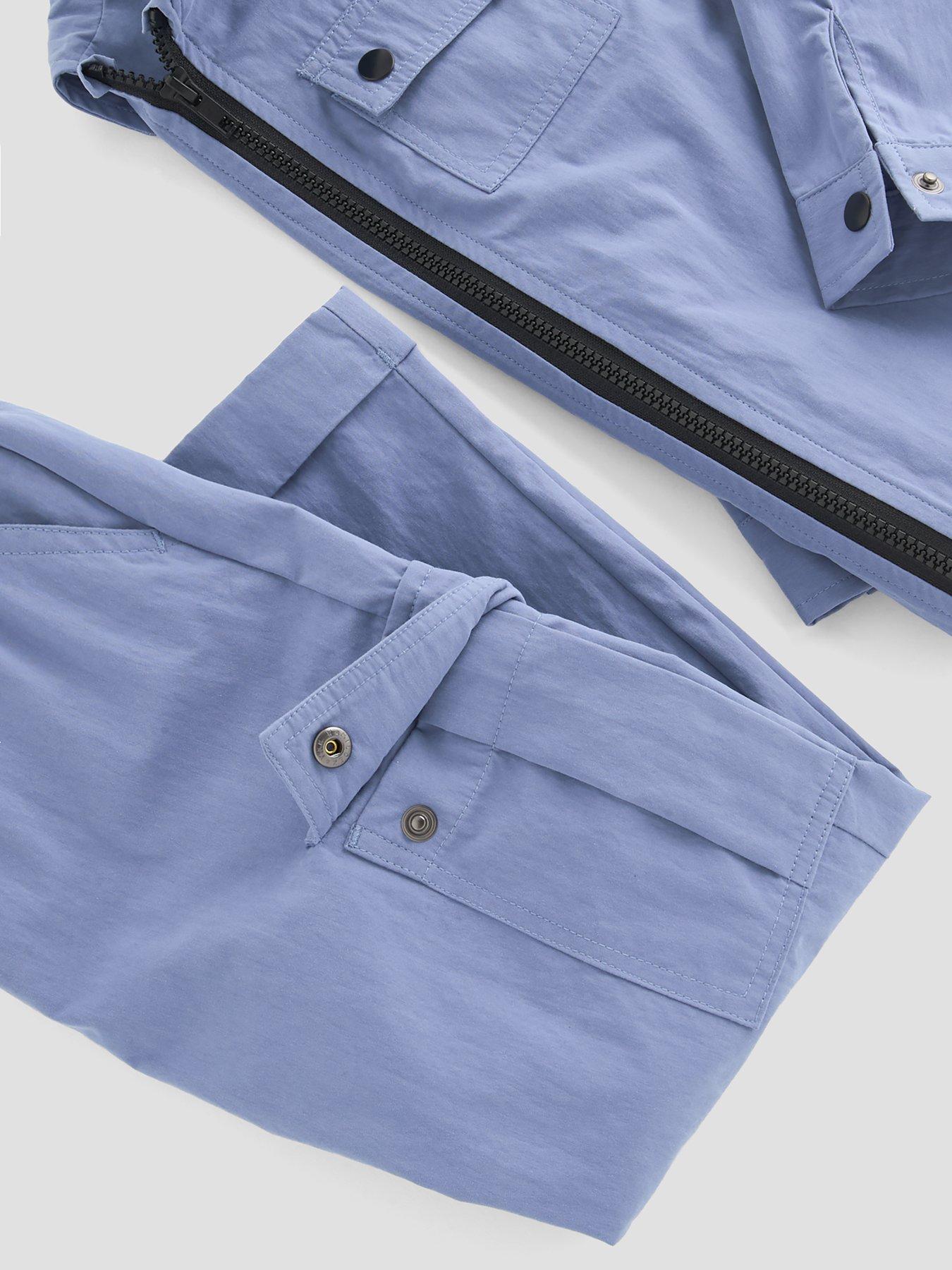 Image 5 of 5 of The Very Collection Boys Smart Zip Up Pocket Detail Top And Trousers Set - Blue