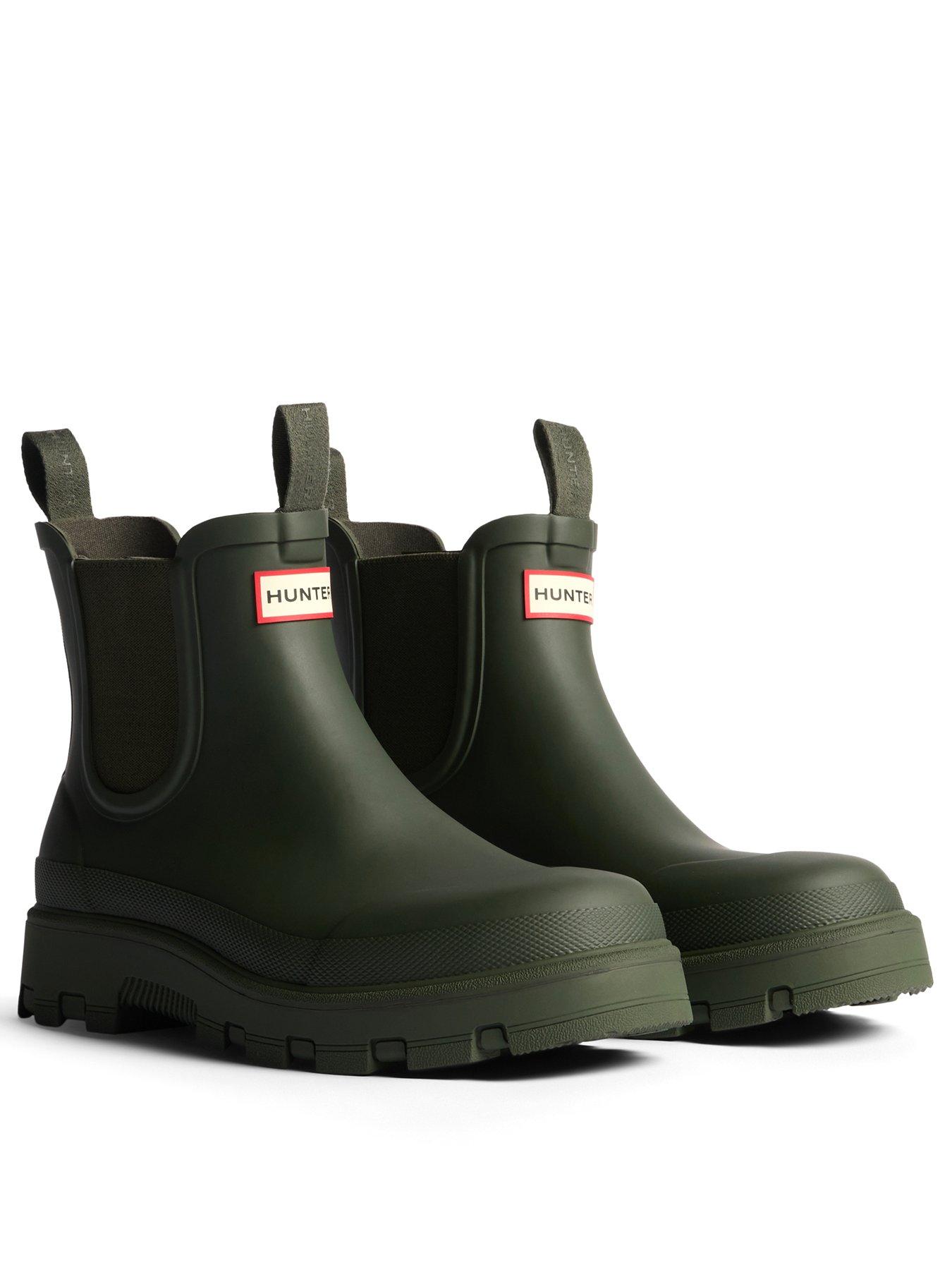 Image 2 of 4 of Hunter Elements Elastic Chelsea Wellignton Boot- Khaki