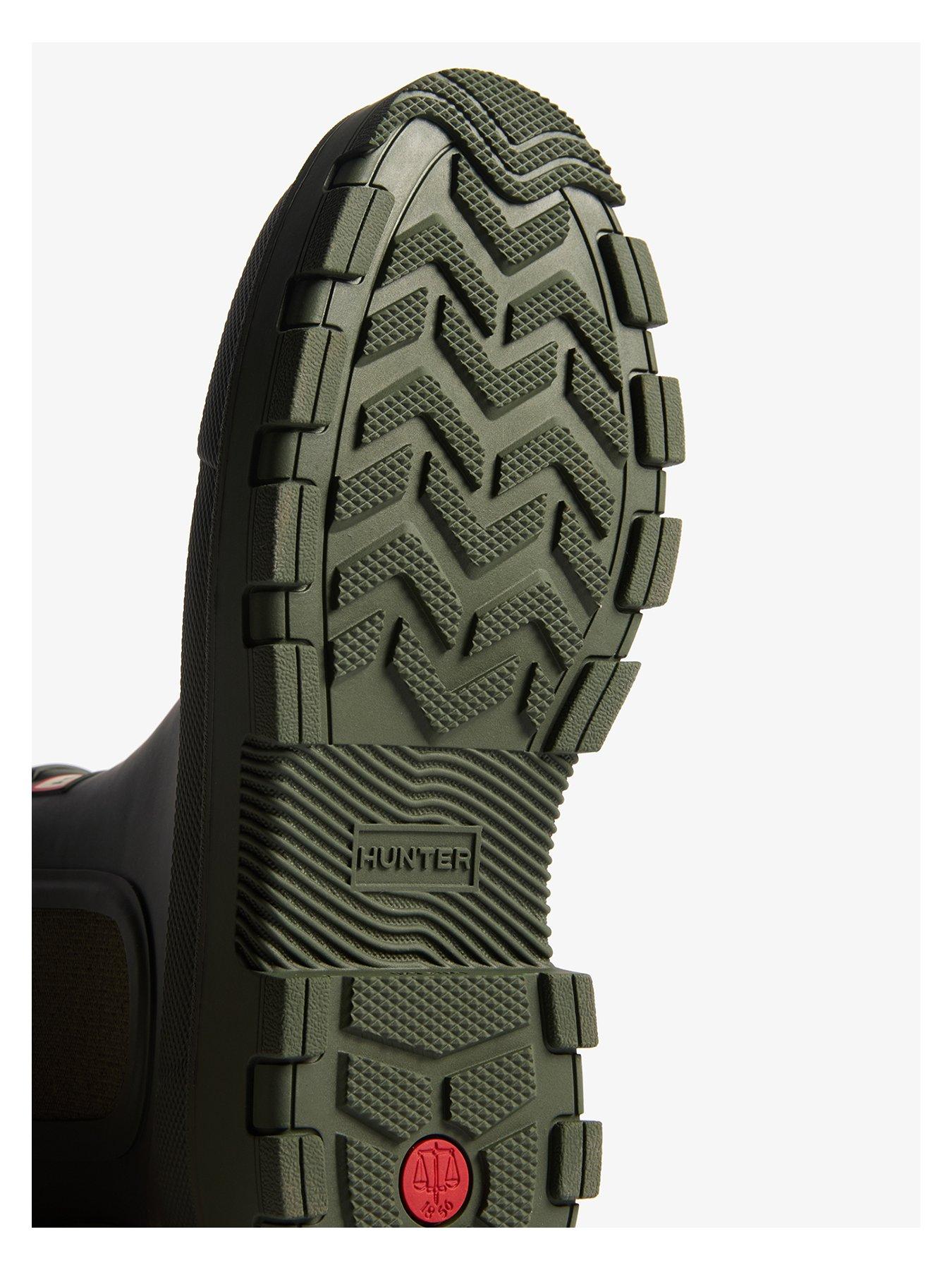  image of hunter-elements-elastic-chelsea-wellignton-boot--khaki