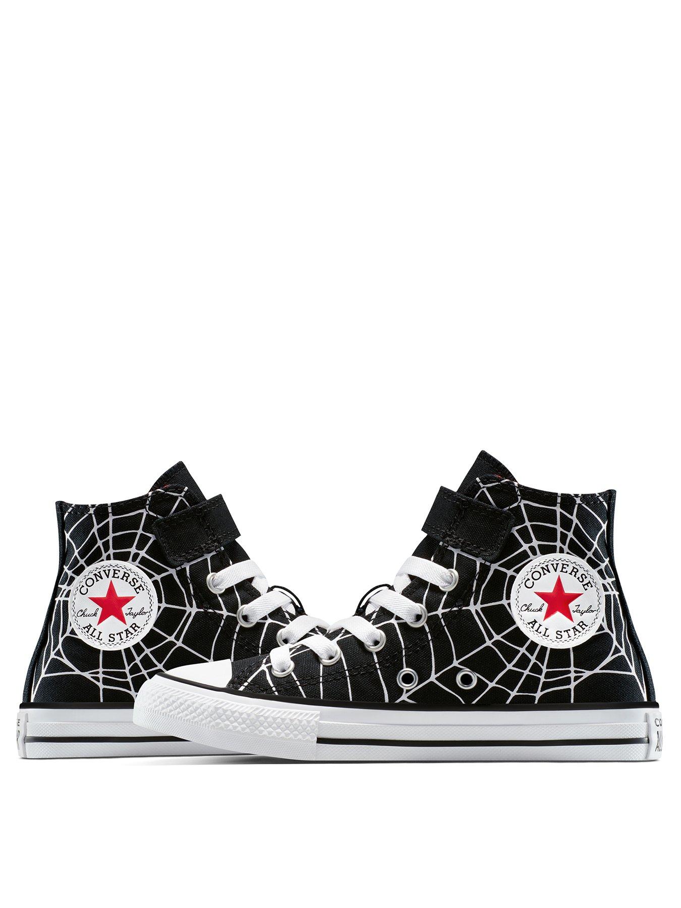 Image 2 of 6 of Converse Kids Chuck Taylor All Star 1V Hi Tops - Black Webs