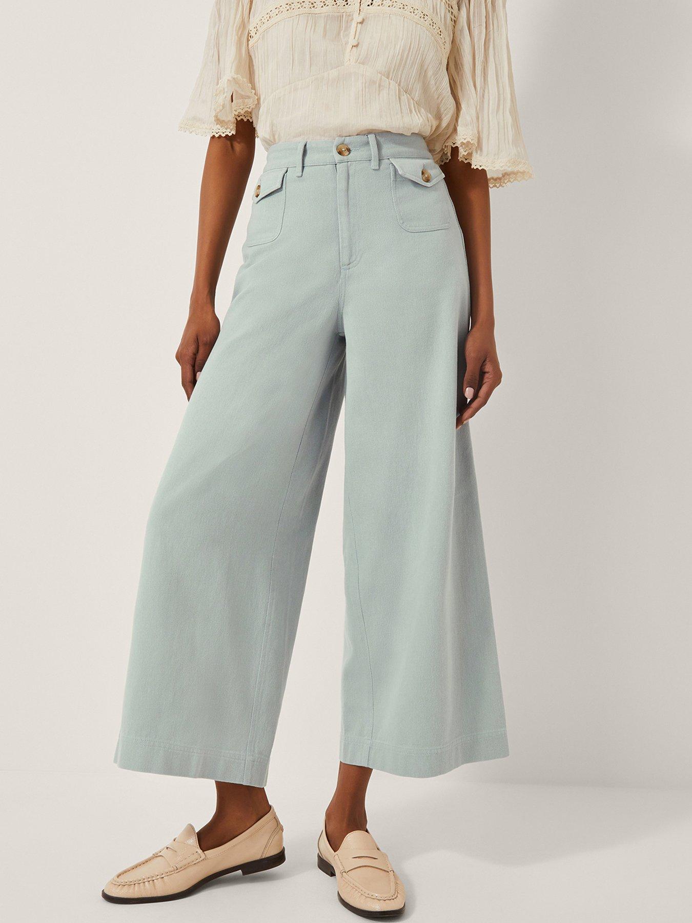 undefined Ciara Wide Leg Jean - Blue