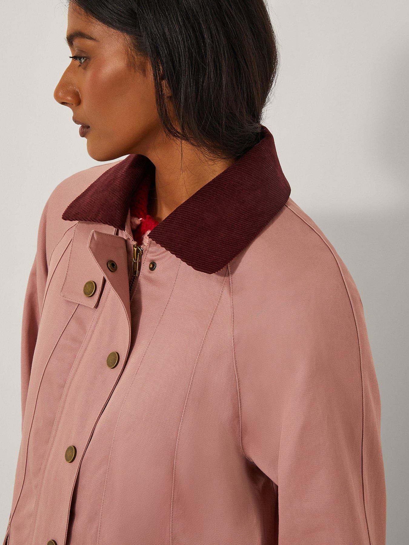Image 4 of 4 of Monsoon Rosie Barn Jacket - Pink