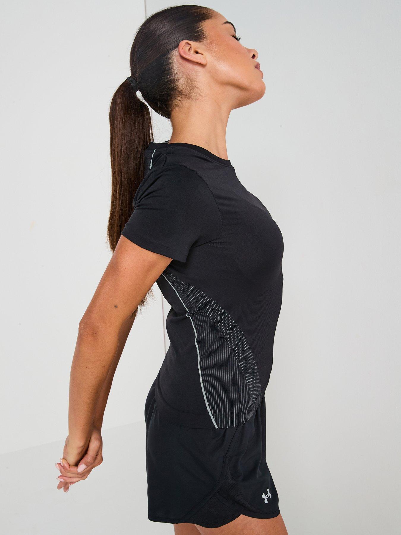 Image 4 of 6 of UNDER ARMOUR Womens Training Vanish Seamless T-Shirt - Black