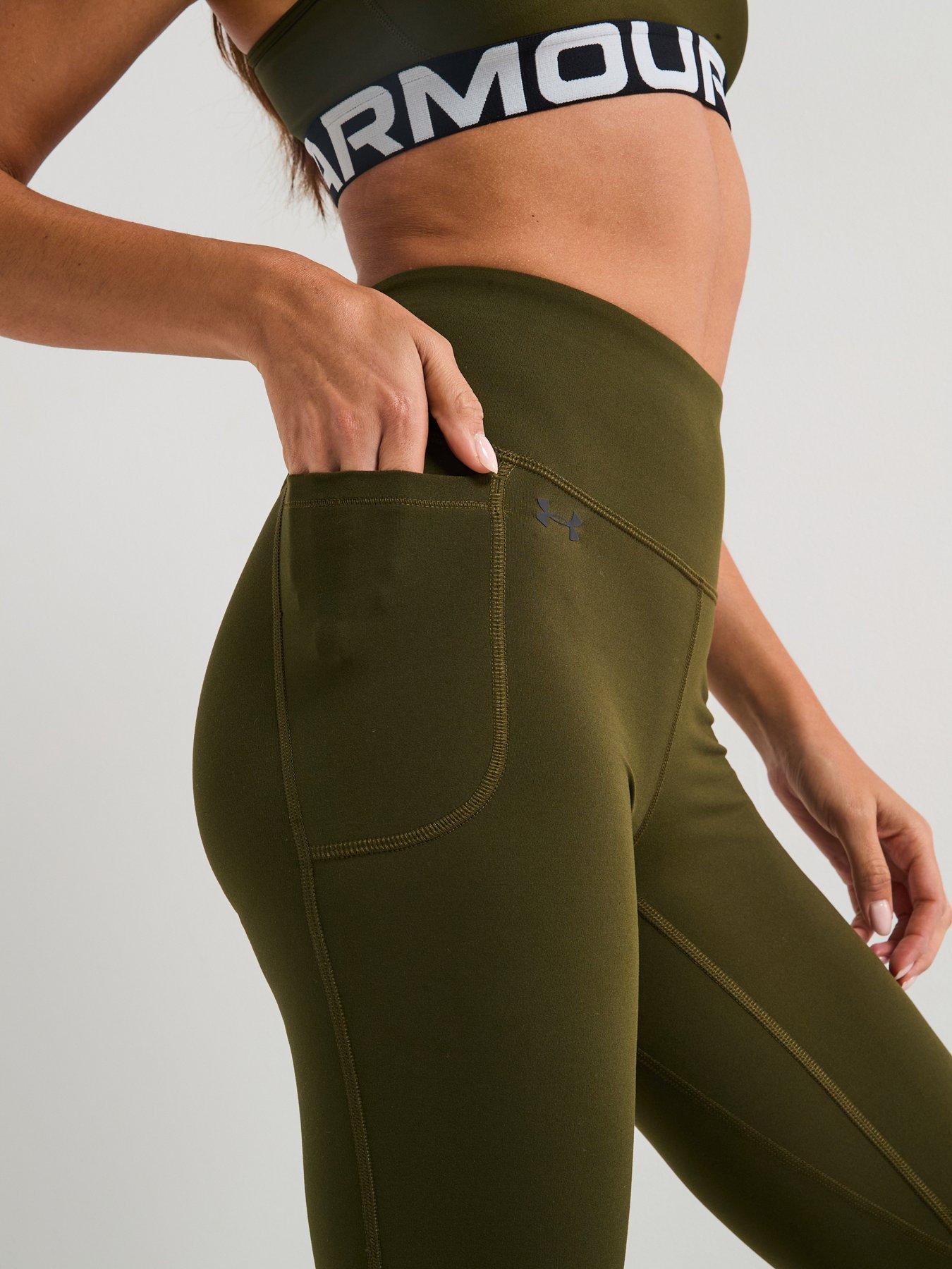 Image 5 of 6 of UNDER ARMOUR Womens Training Motion Flare Pants - Green