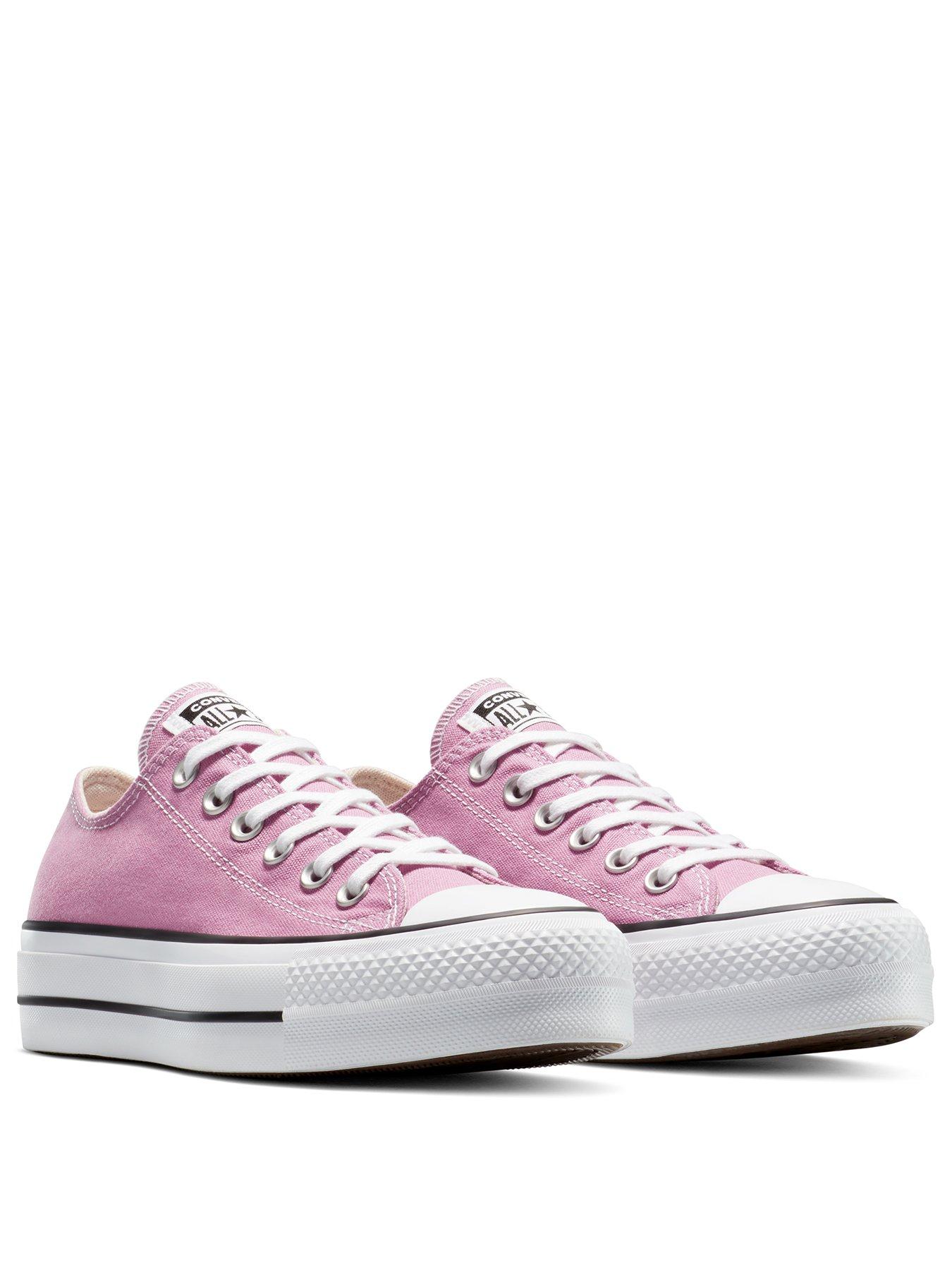 Image 2 of 7 of Converse Womens Chuck Taylor All Star Lift Platform Low Top - Pink