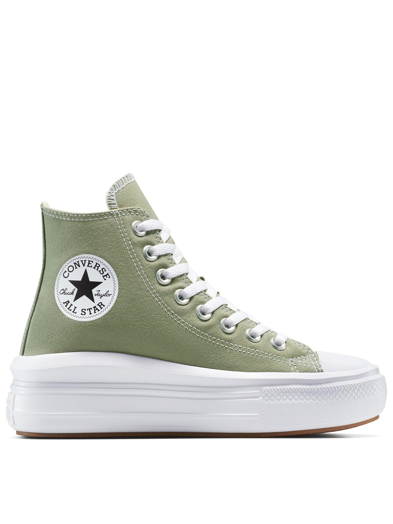 undefined Womens Chuck Taylor All Star Move Platform High Top - Green
