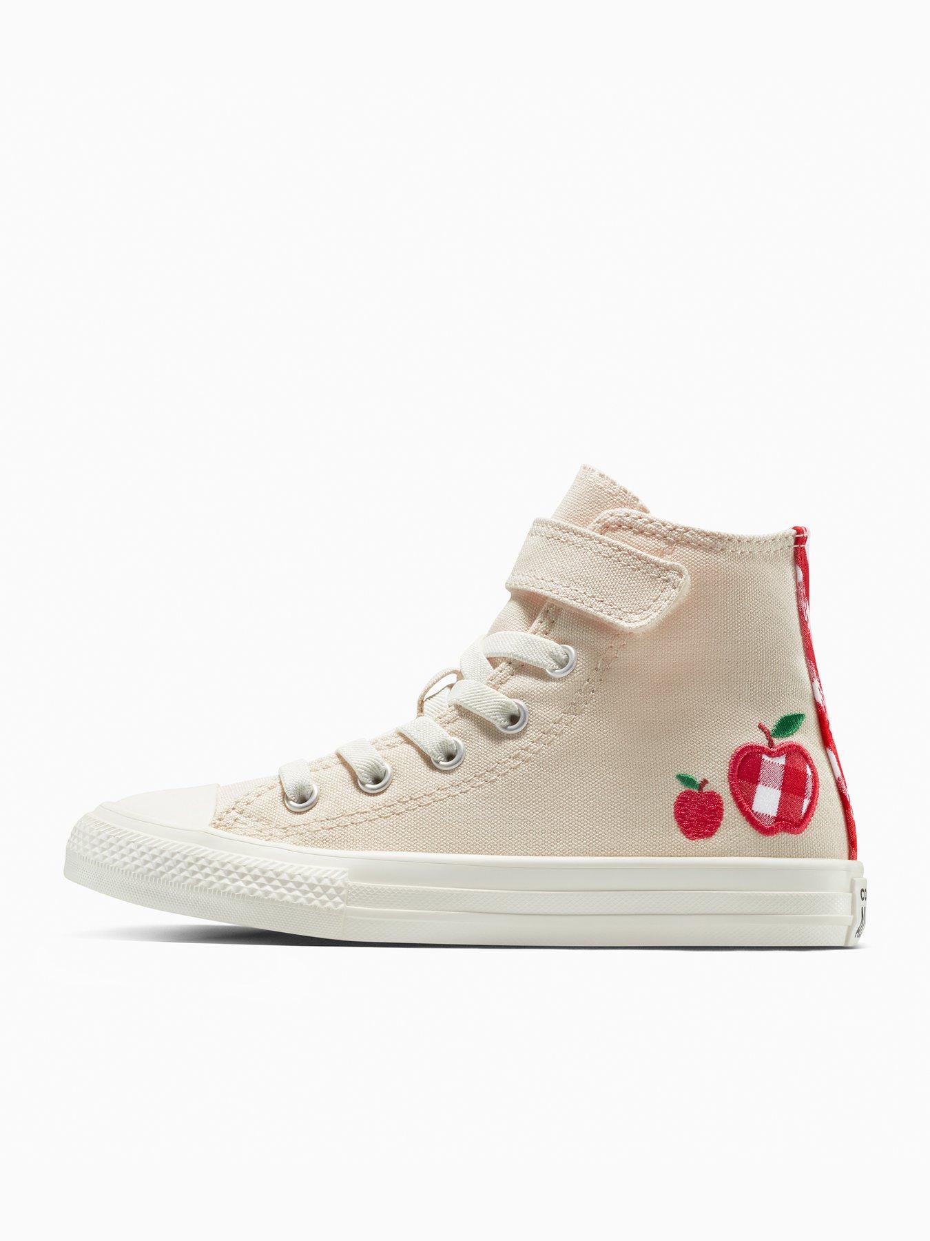 Image 6 of 7 of Converse Kids Chuck Taylor All Star Checkered Accents Easy-On High Top - White