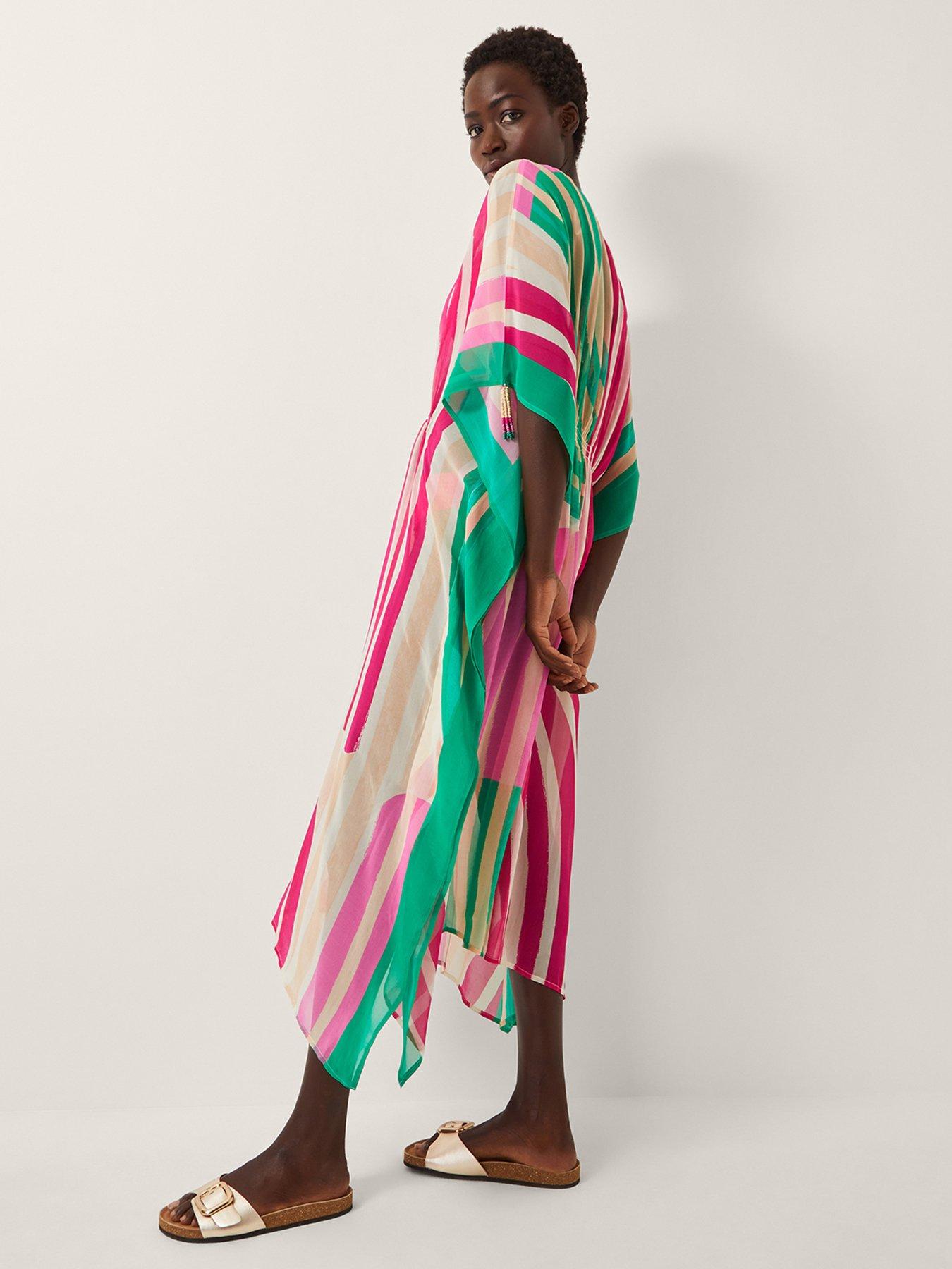 undefined Georgia Stripe Kaftan - Multi