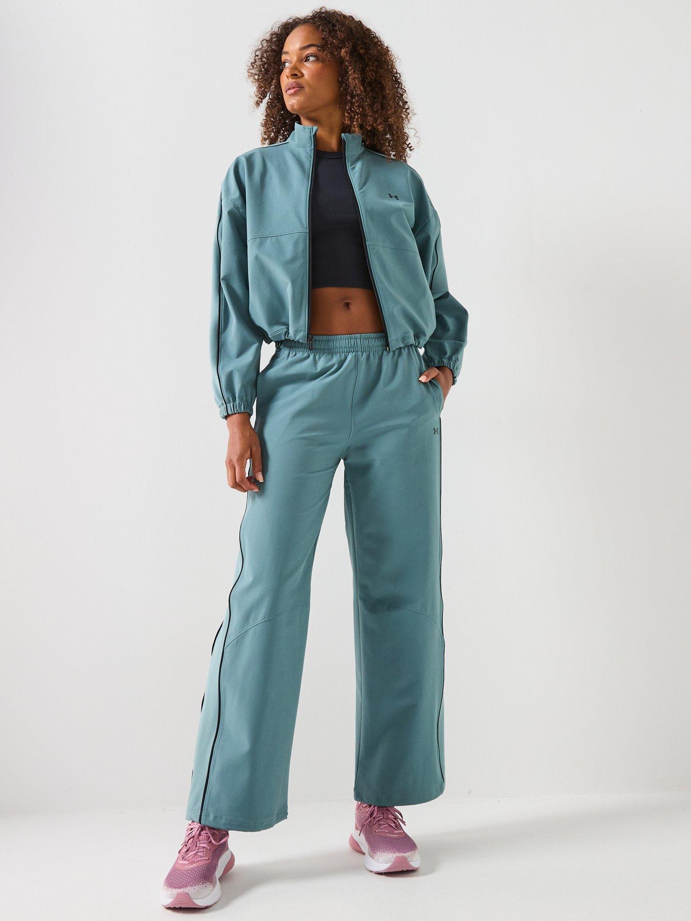 Image 3 of 6 of UNDER ARMOUR Womens Training Rival Woven Pants - Green