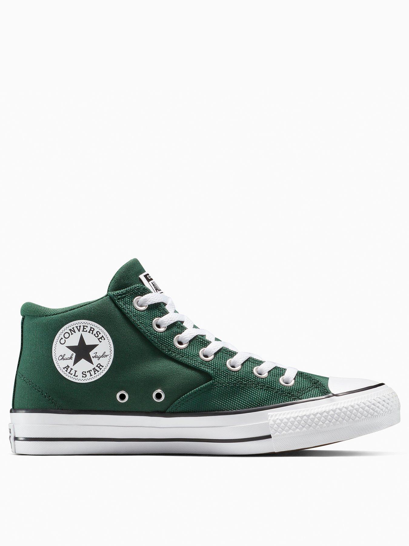  image of converse-mens-converse-chuck-taylor-all-star-malden-street-mid-top--green