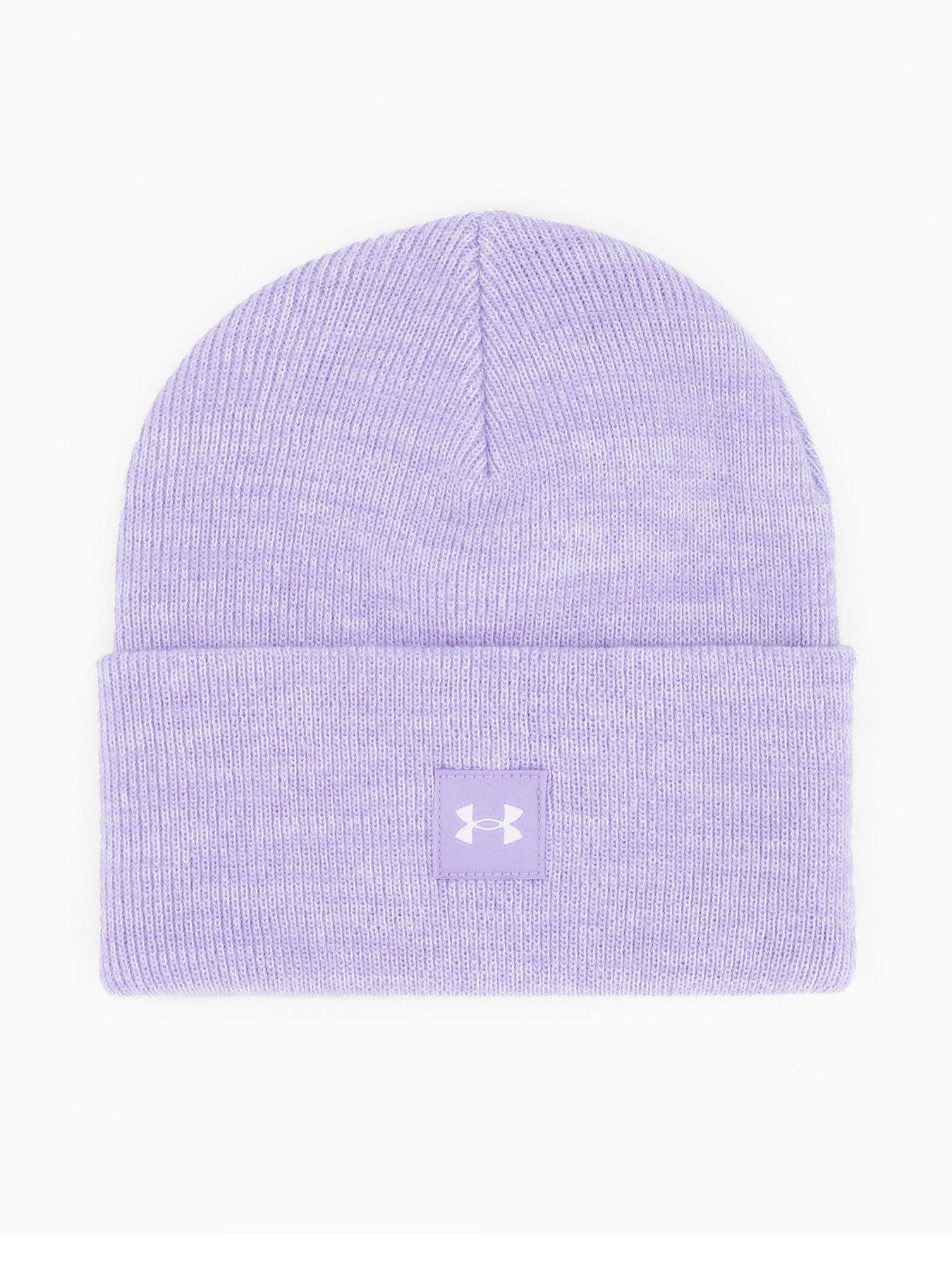 UNDER ARMOUR Womens Training Halftime Beanie Hat - Purple