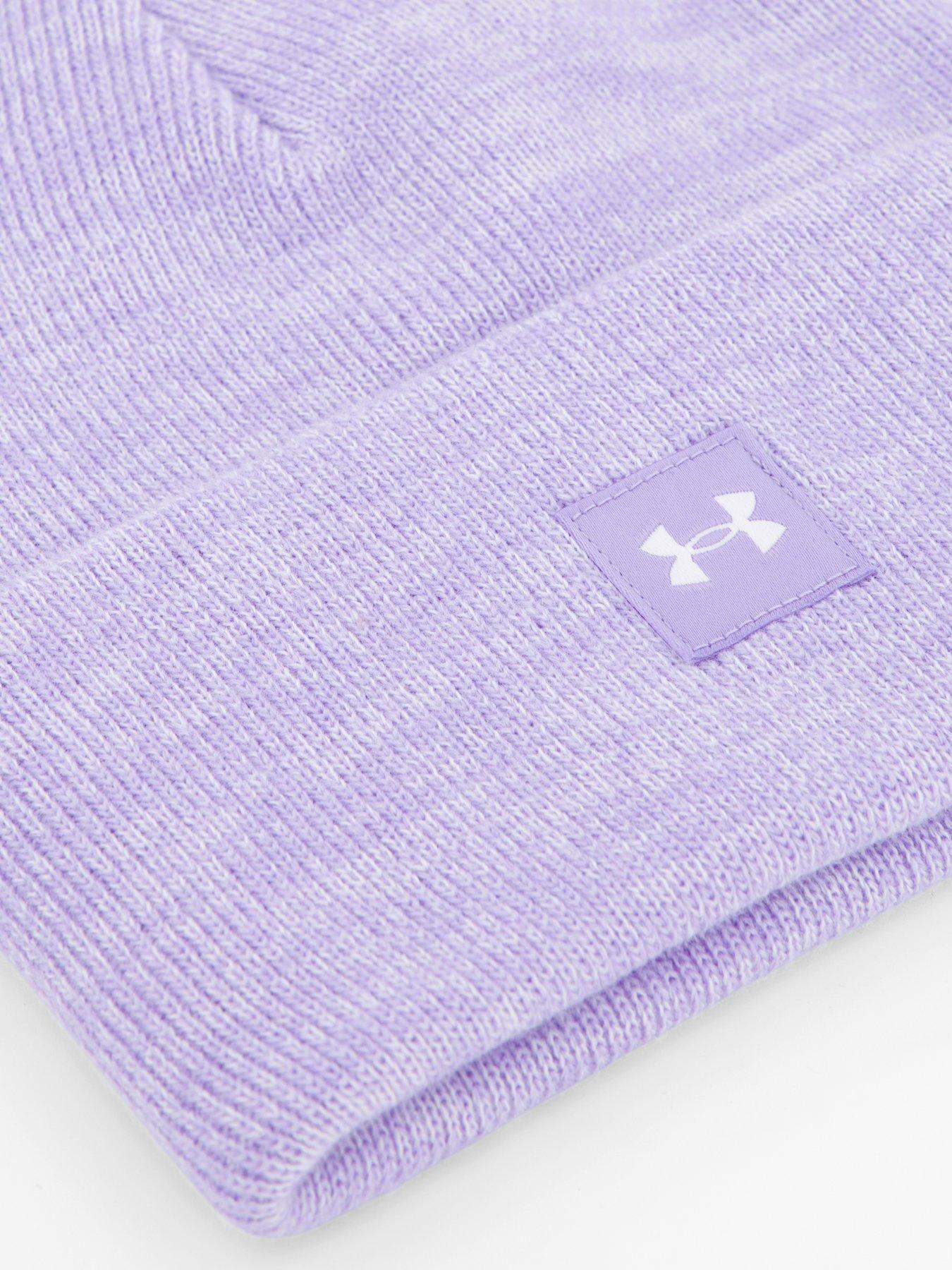 Image 3 of 4 of UNDER ARMOUR Womens Training Halftime Beanie Hat - Purple