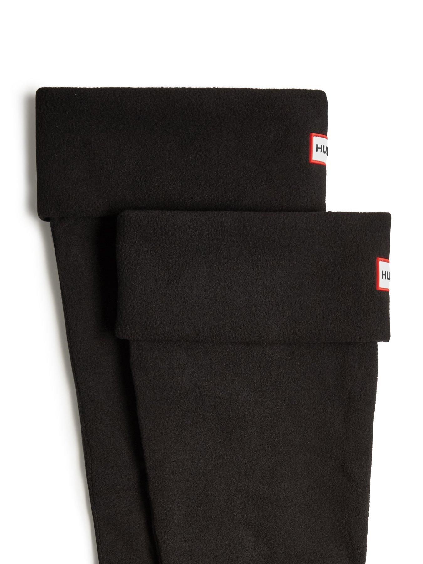 Image 3 of 3 of Hunter Fleece Tall Boot Socks - Black