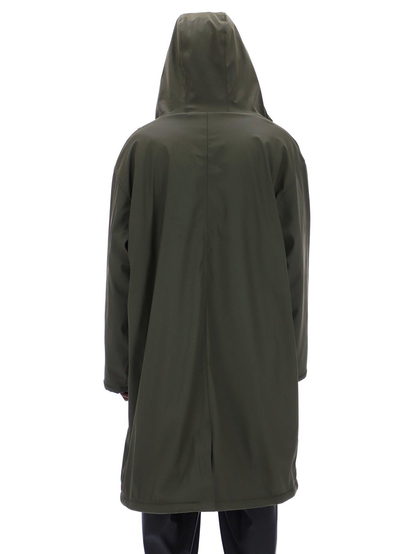  image of hunter-cocoon-cloak-cocoon-fleece-lined-cloak-khaki
